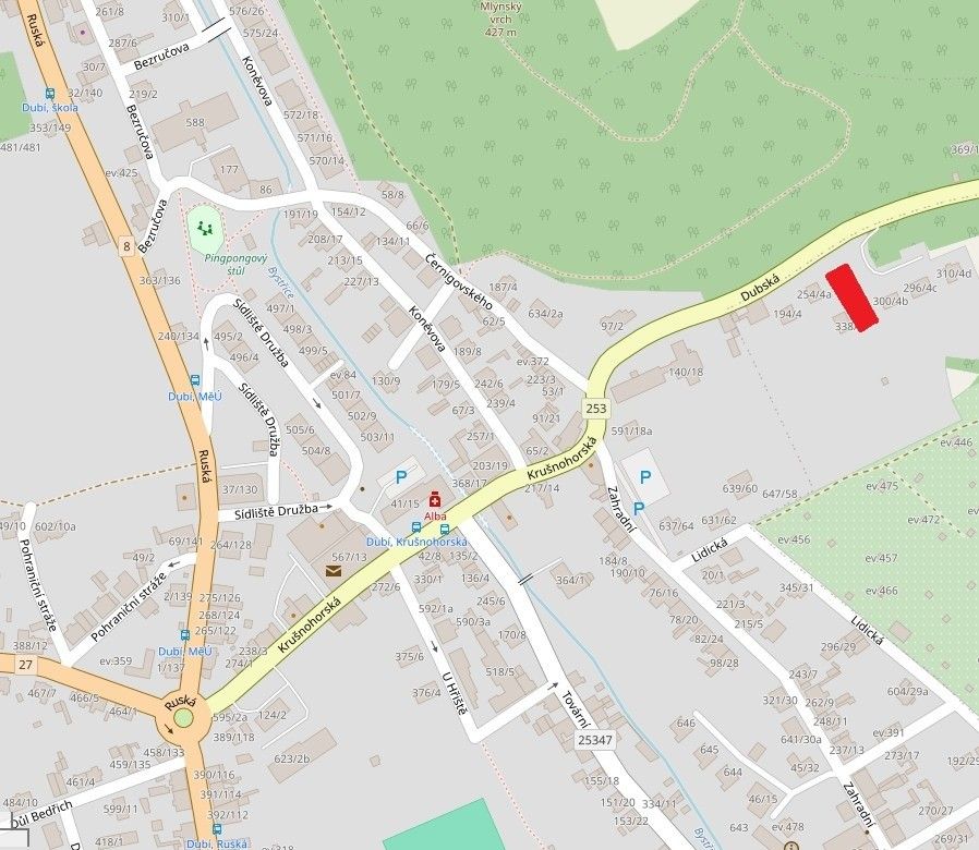 Prodej pozemek pro bydlení - Dubí u Teplic, 417 01