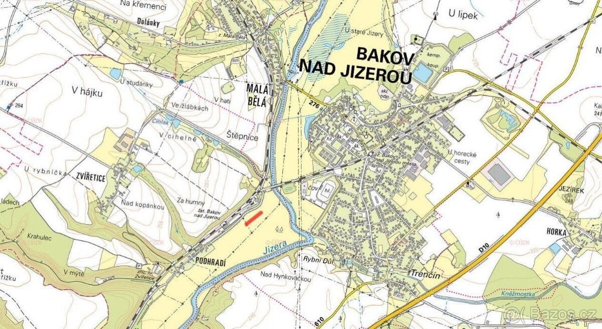 Prodej pozemek pro bydlení - Bakov nad Jizerou, 294 01