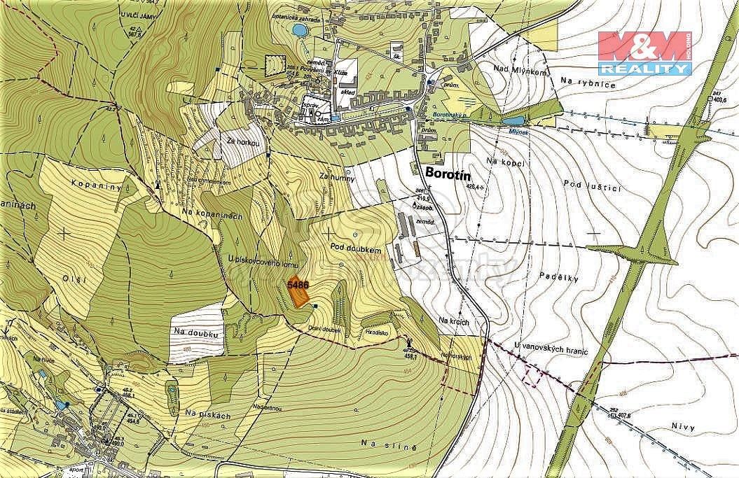 Prodej louka - Borotín, okres Blansko, Jihomoravský kraj - 2
