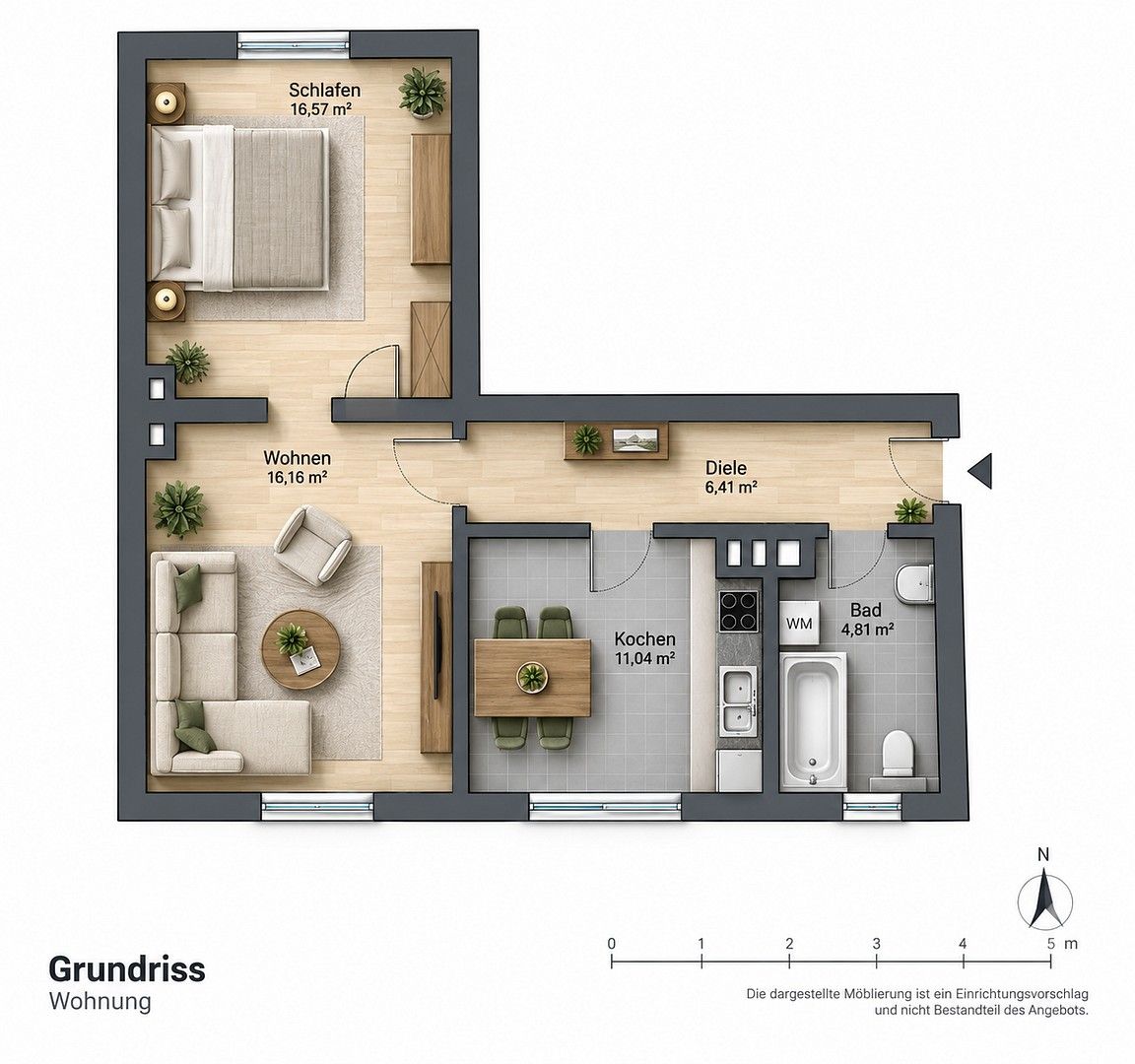 2+kk, Bochum Wattenscheid Nordrhein-Westfalen 44866, 54 m² - 2