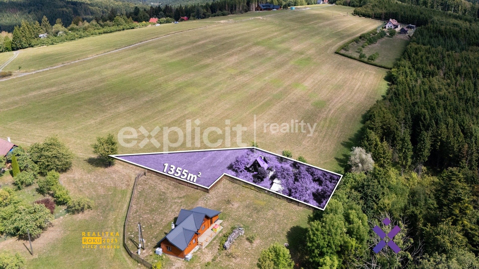 Pozemky pro bydlení, Držková, 1 355 m² - 1