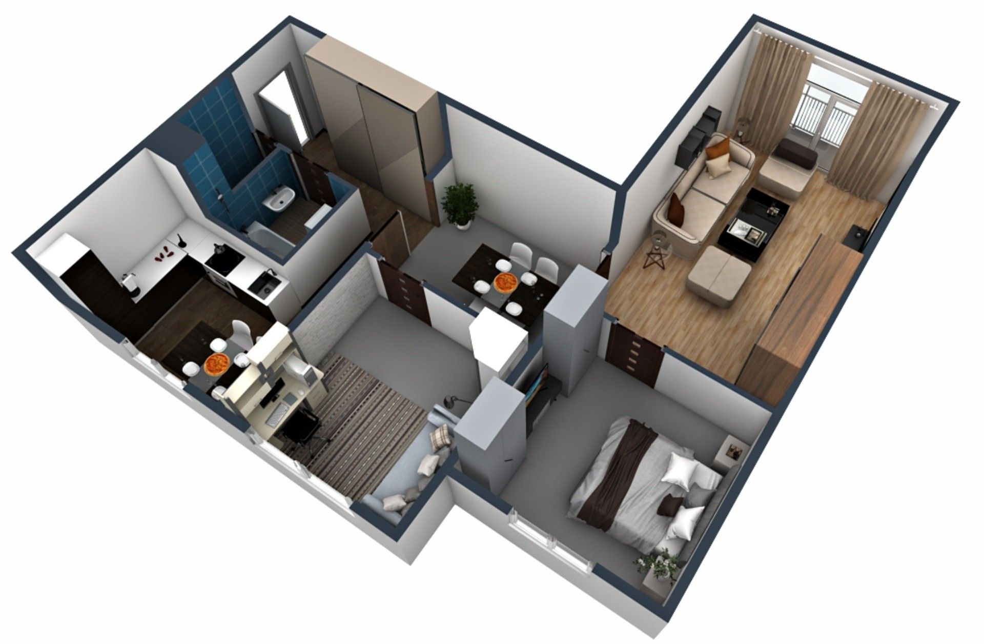 3+1, Minská, Tábor, 70 m²