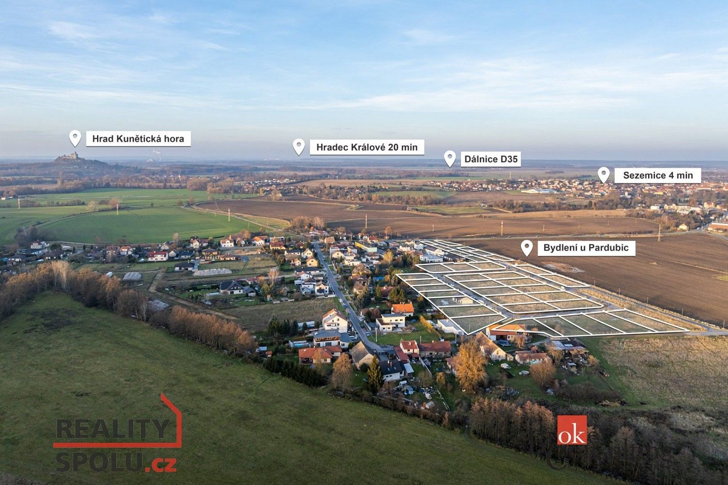 Pozemky pro bydlení, Sezemice - Počaply, okres Pardubice, Pardubický kraj - 1