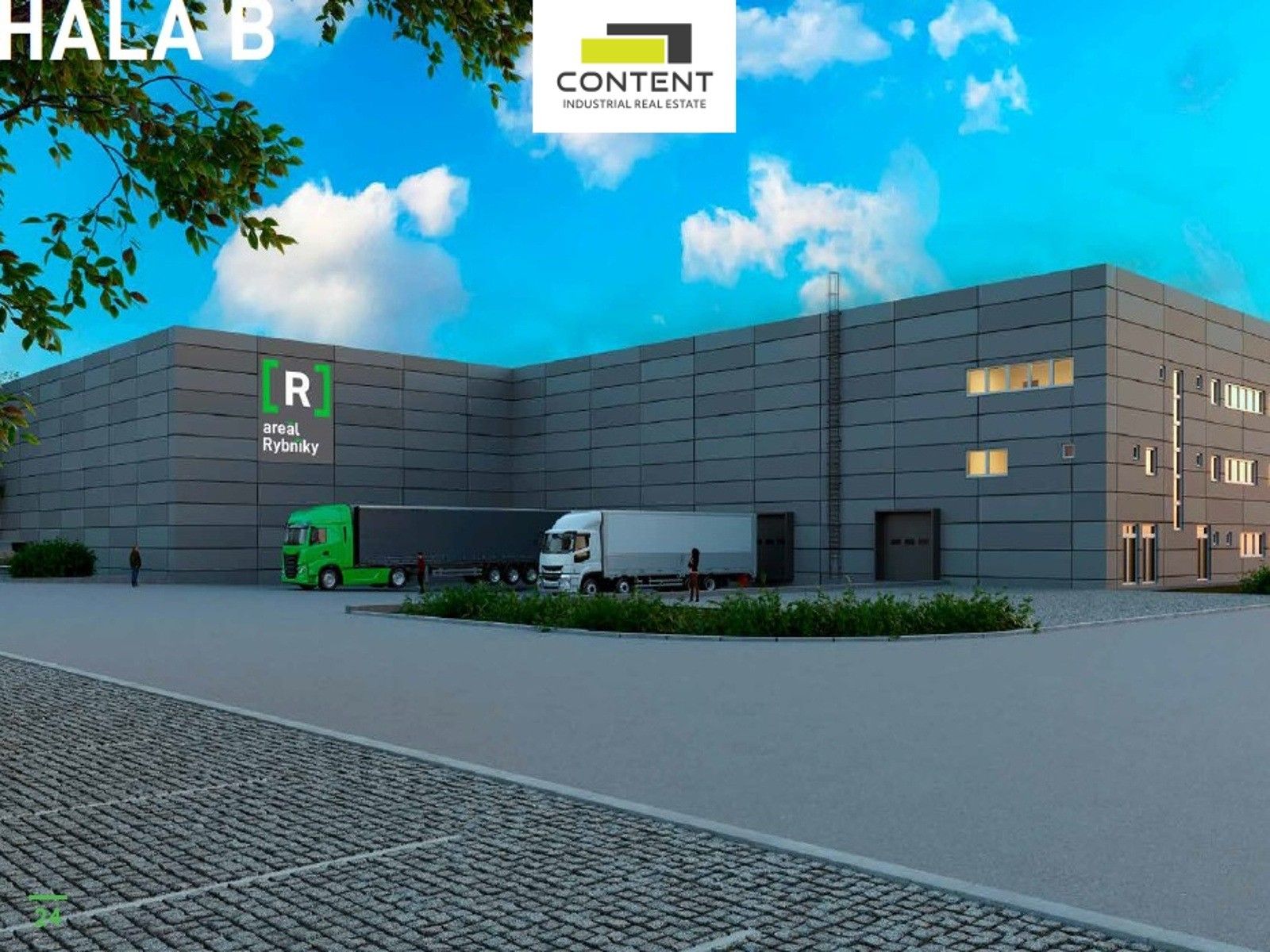 Pronájem výrobní prostory - Rybníky V, Zlín, 2 200 m²