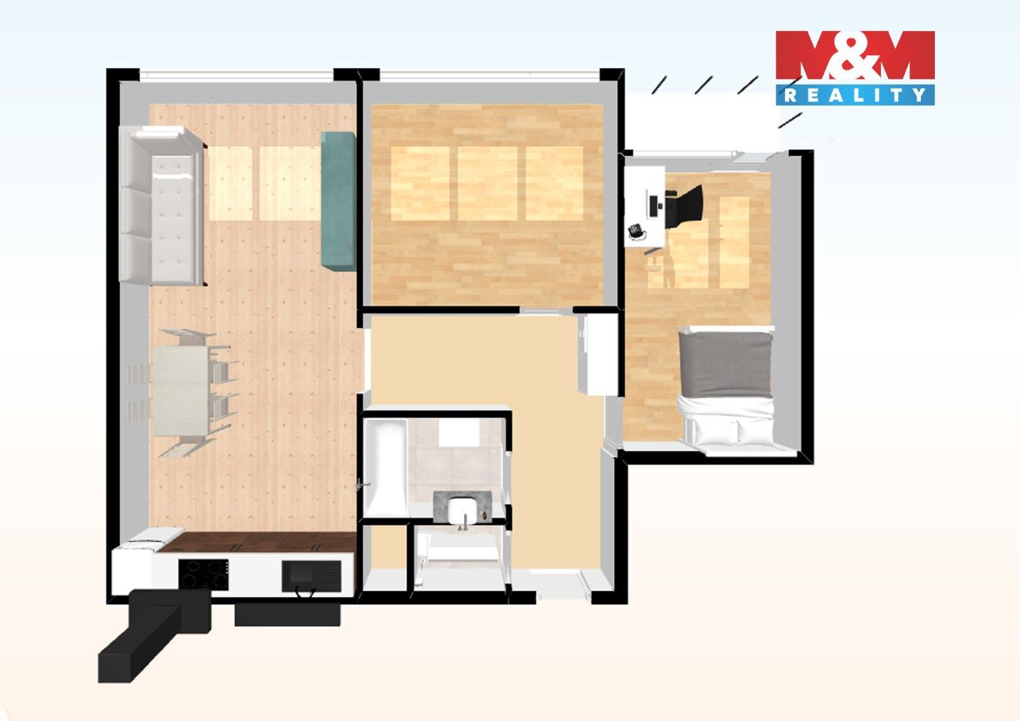 Pronájem byt 3+kk - Hasova, Praha, 65 m²