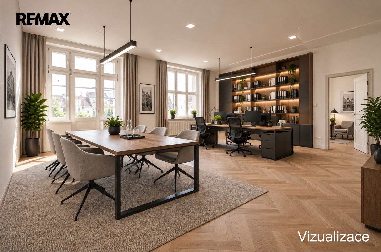 Kanceláře, Mírové náměstí 53, Louny, 229 m² - 1