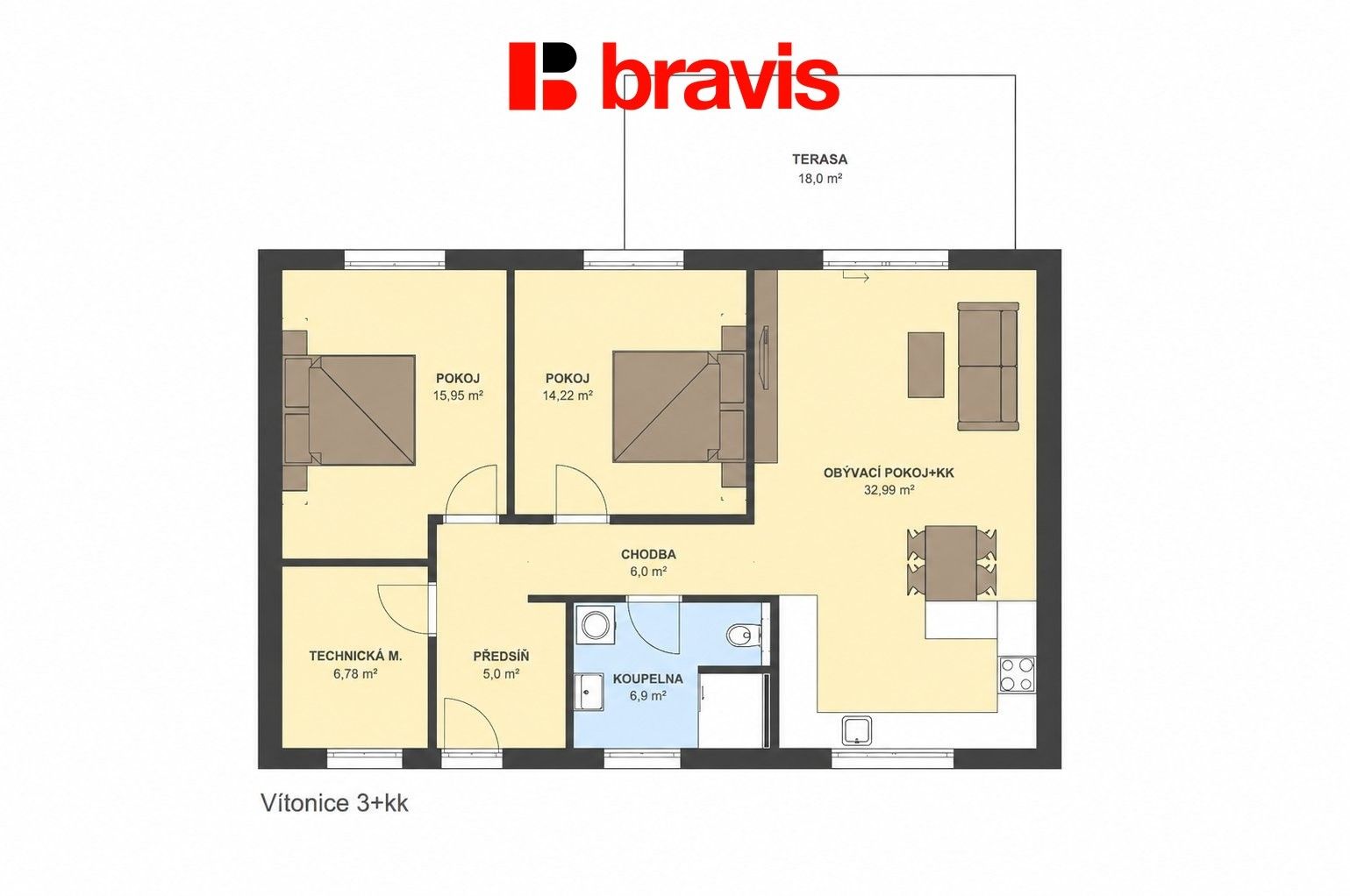 Prodej rodinný dům - Vítonice, 103 m² - 2