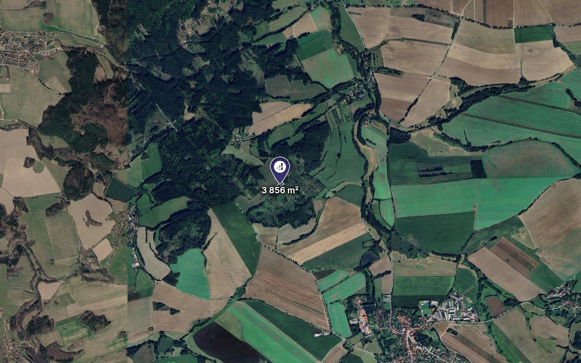 Louky, Pravonín, 3 856 m² - 2