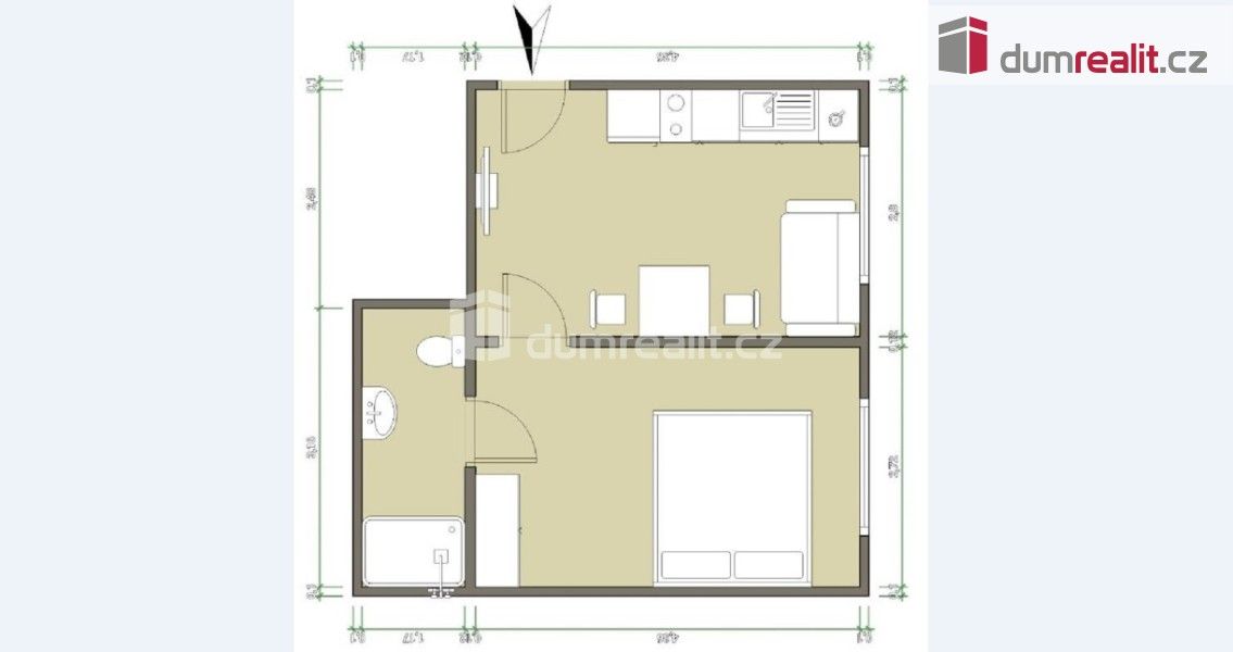Byt 2+kk · 29 m² · Zatloukalova, Luhačovice - 4