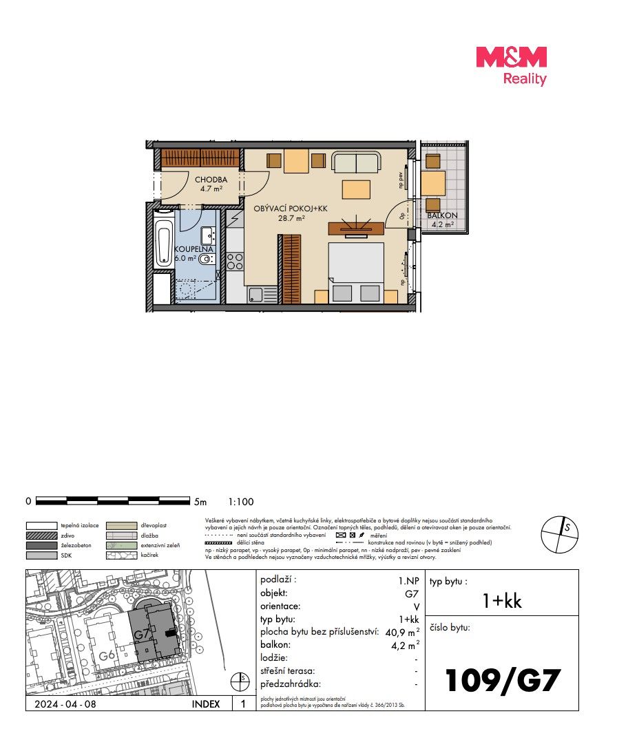 1+kk, Honzíkova, Praha, 41 m² - 2