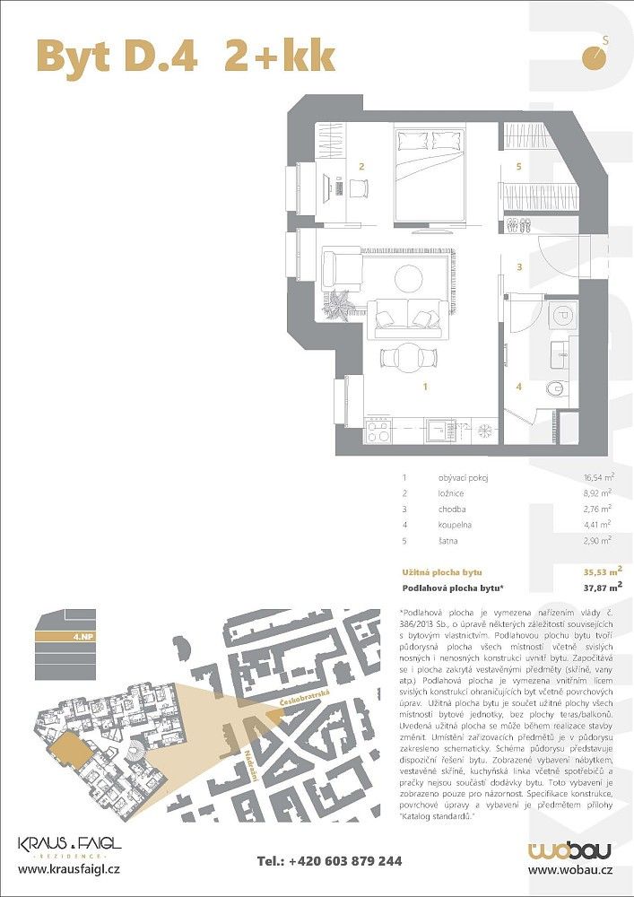 Byt 2+kk · 35 m² · Ostrava - Moravská Ostrava, okres Ostrava-město, Moravskoslezský kraj - 4