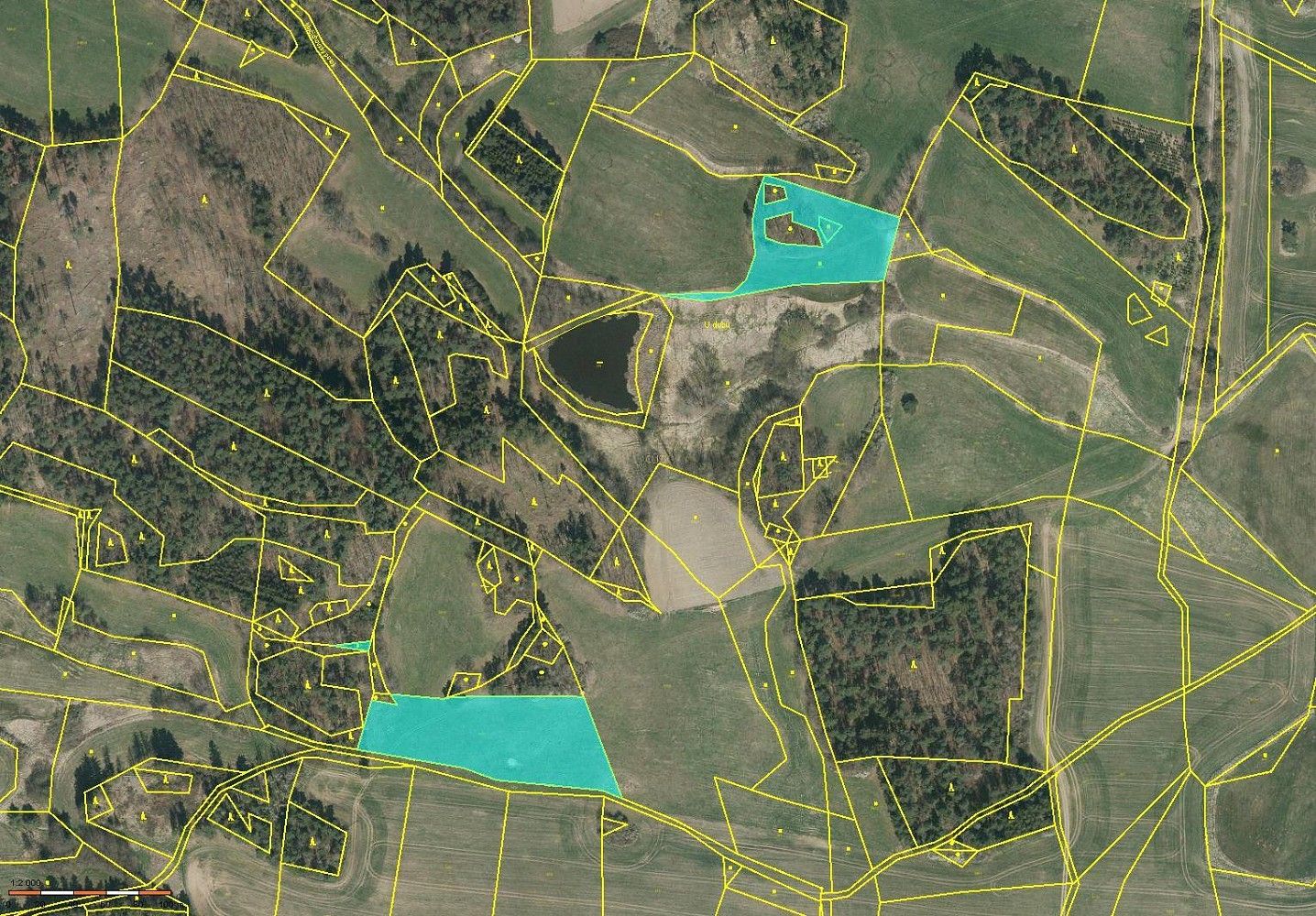 Zemědělské pozemky, Doubravice - Nahošín, okres Strakonice - 1
