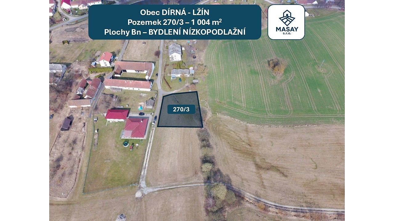 Prodej pozemek pro bydlení - Dírná - Lžín, okres Tábor - 5