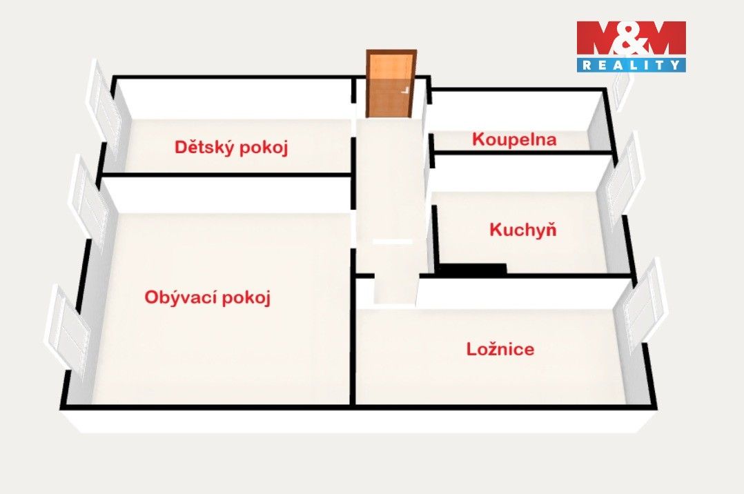 Prodej byt 3+1 - Ondřejská, Karlovy Vary, 61 m²