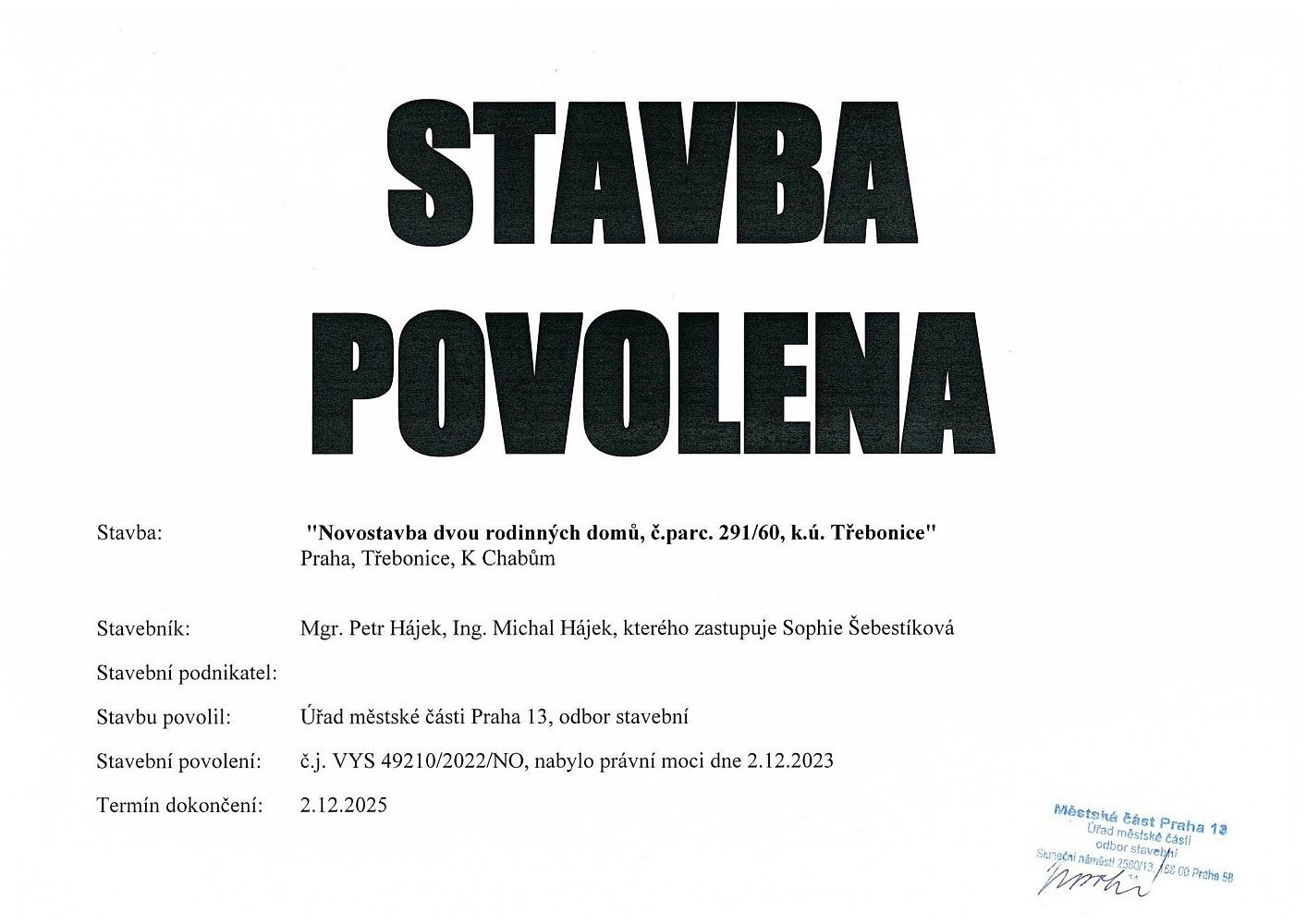 Rodinný dům · 117 m² · Praha - Třebonice, okres Praha 13, Hlavní město Praha - 3