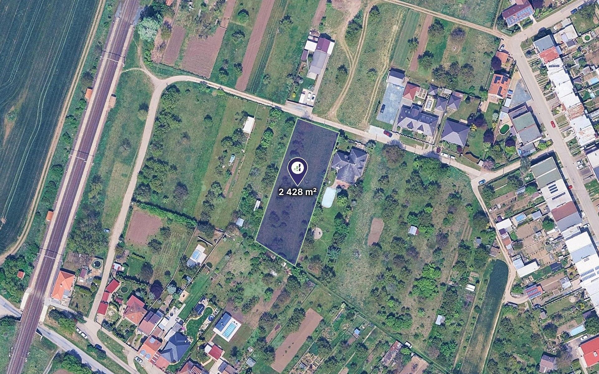 Pozemky pro bydlení, Vojkovice, 2 428 m² - 2