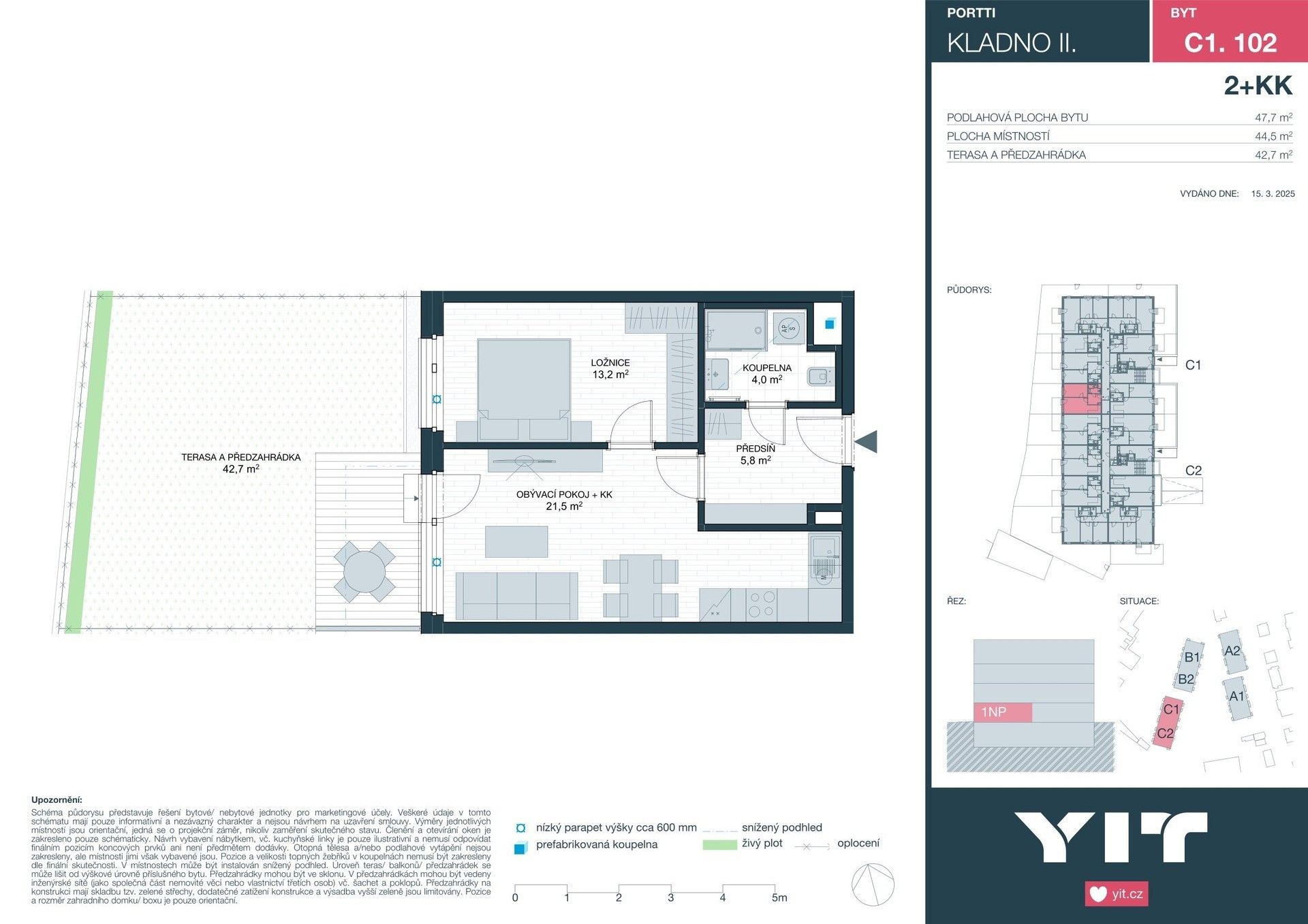 Prodej byt 2+kk - Ke stadionu, Kladno, 45 m²