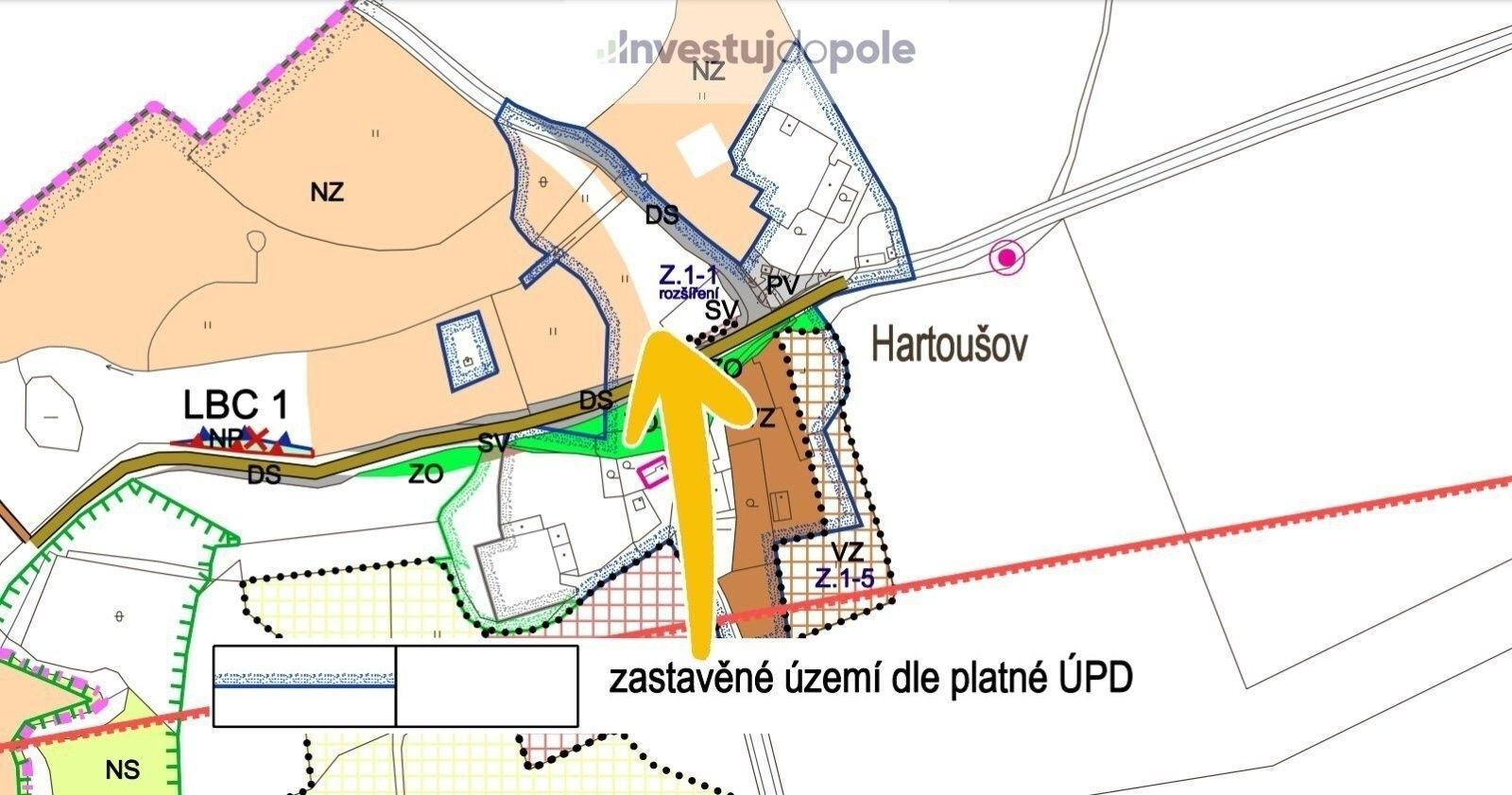 Pozemek pro bydlení · Nebanice - 3