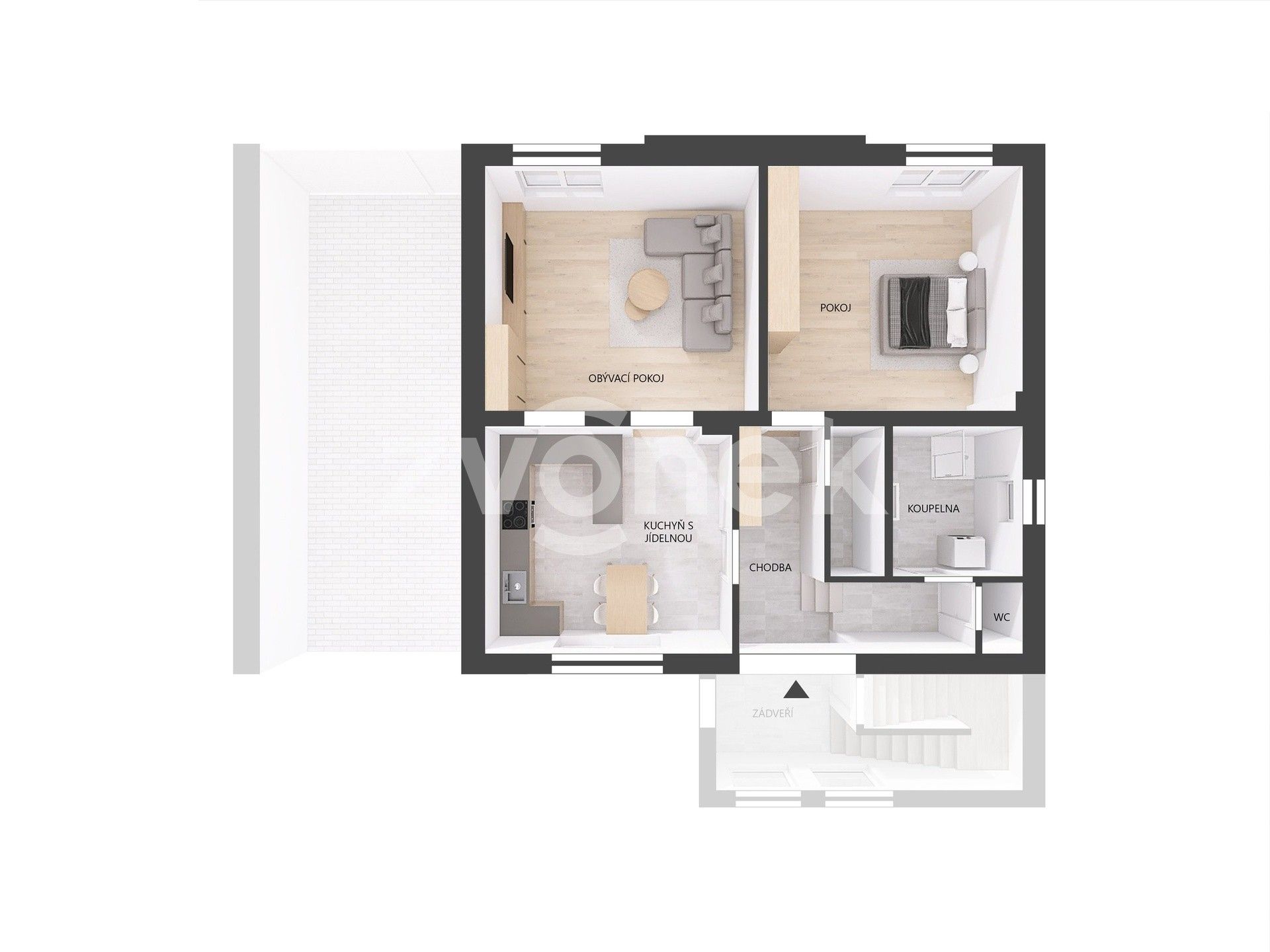2+1, Hornomlýnská 831, Zlín, 78 m² - 2