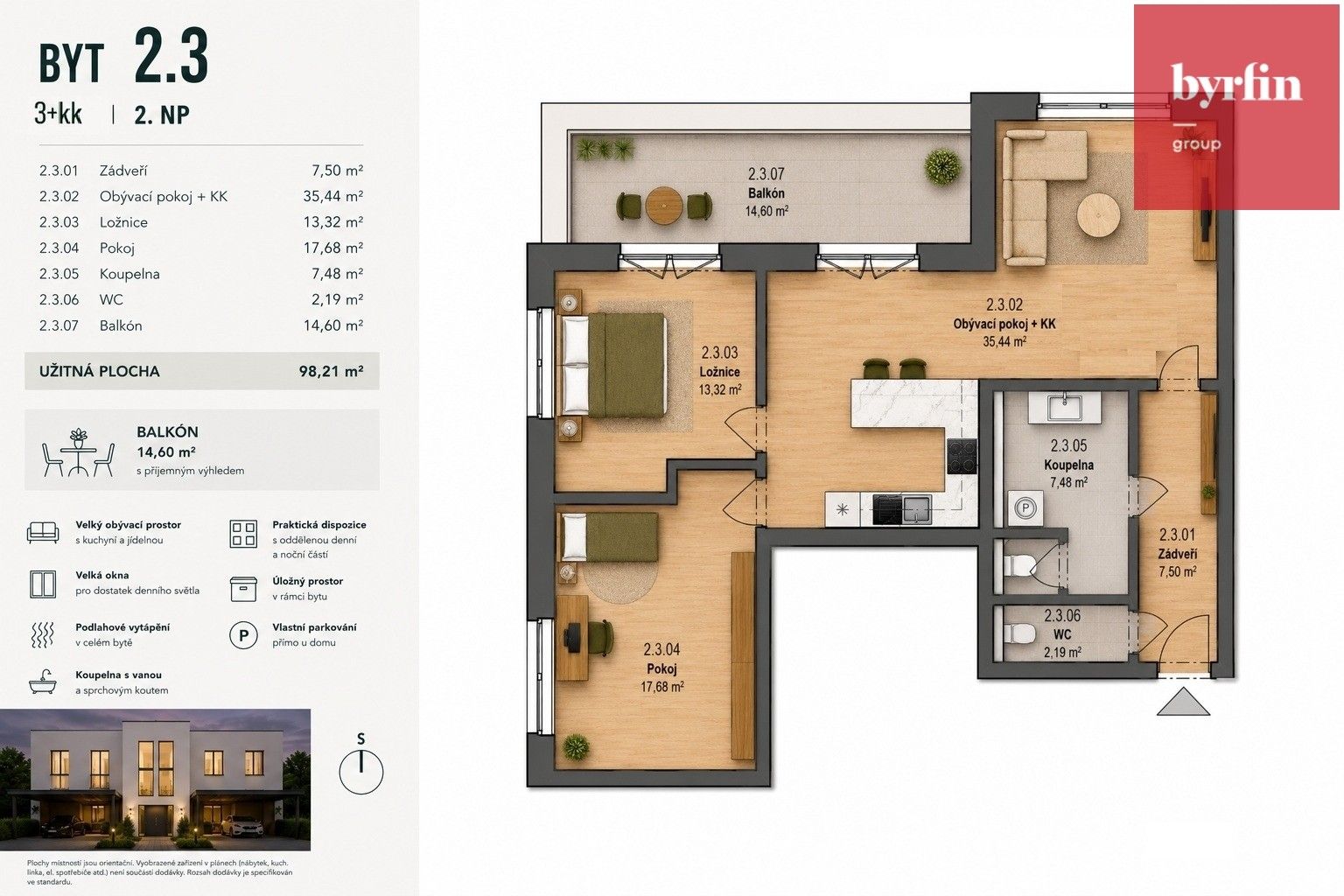 Byt 3+kk · 84 m² · Opava - 3