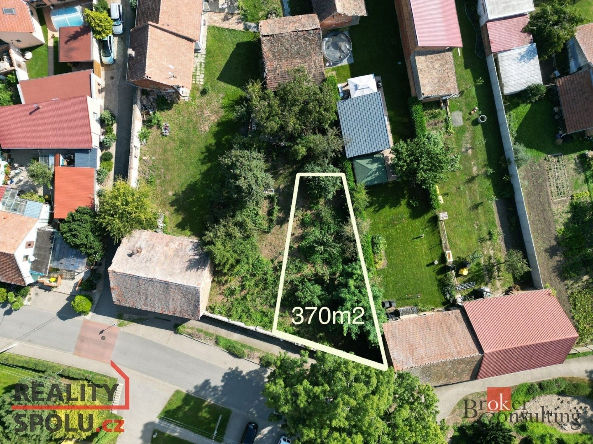 Pozemky pro bydlení, Žabčice, 370 m²