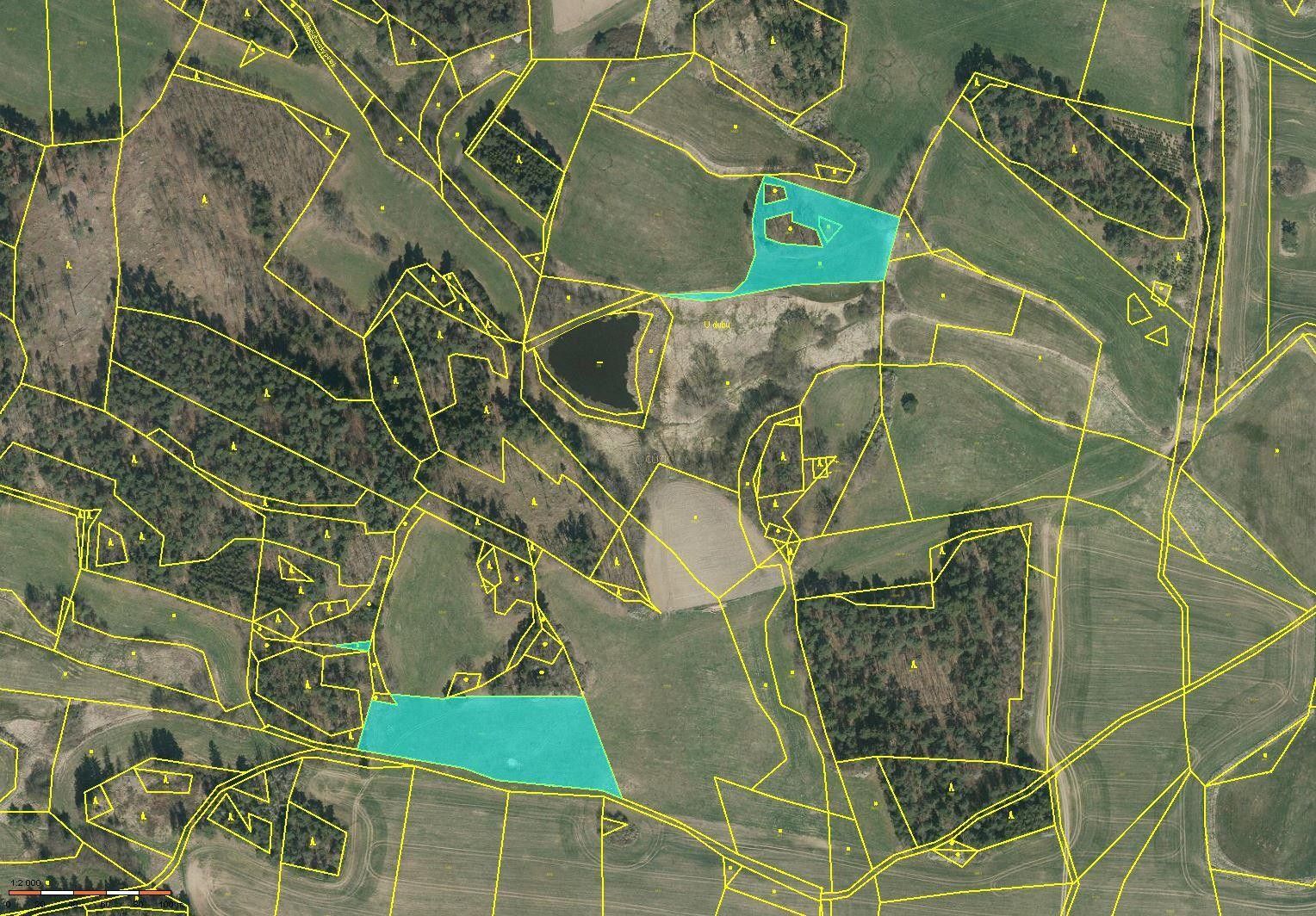 Zemědělské pozemky, Nahošín, Doubravice, 14 046 m²