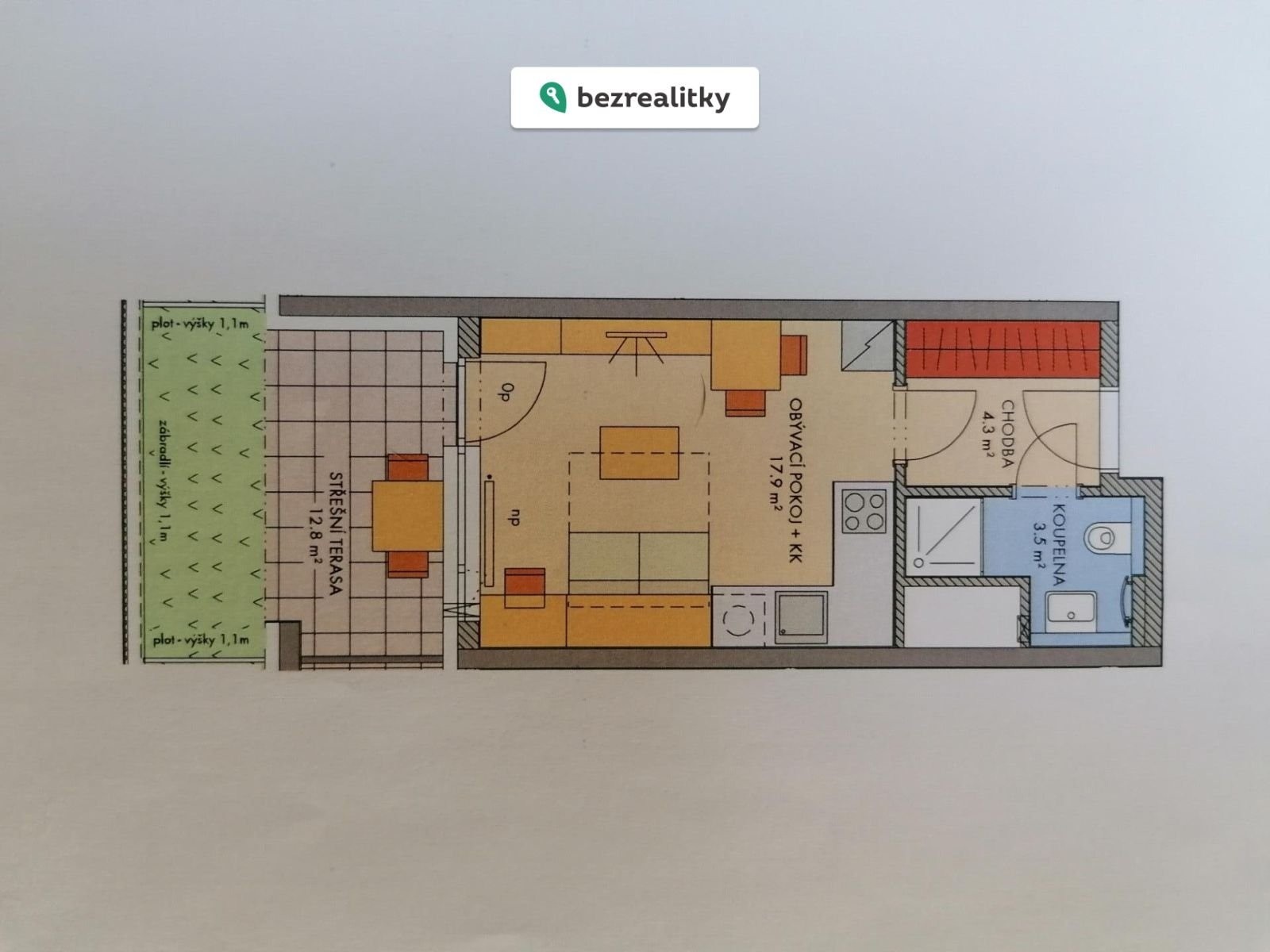 Byt 1+kk · 38 m² · Svitákova 2730, Praha Stodůlky - 3