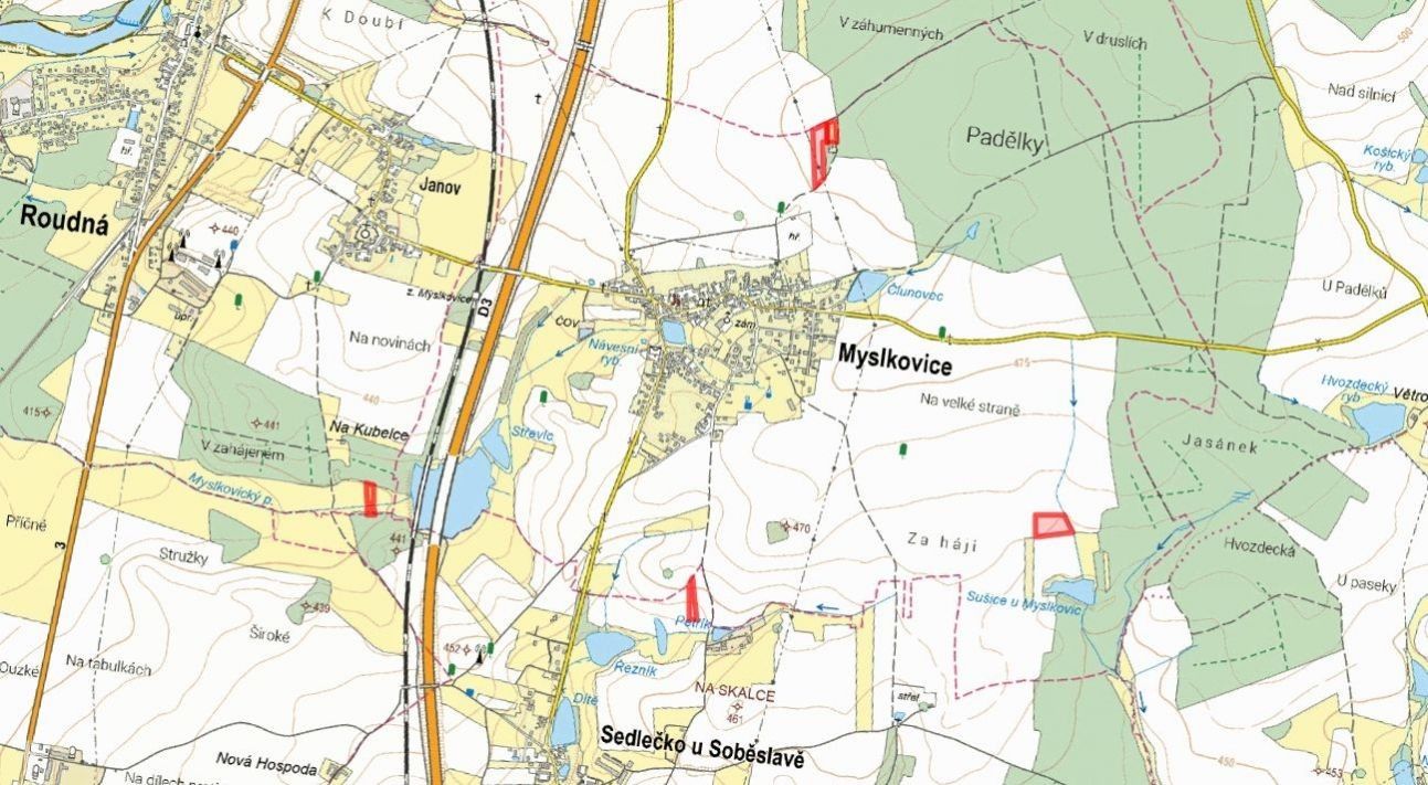 Prodej zemědělský pozemek - Myslkovice - 5