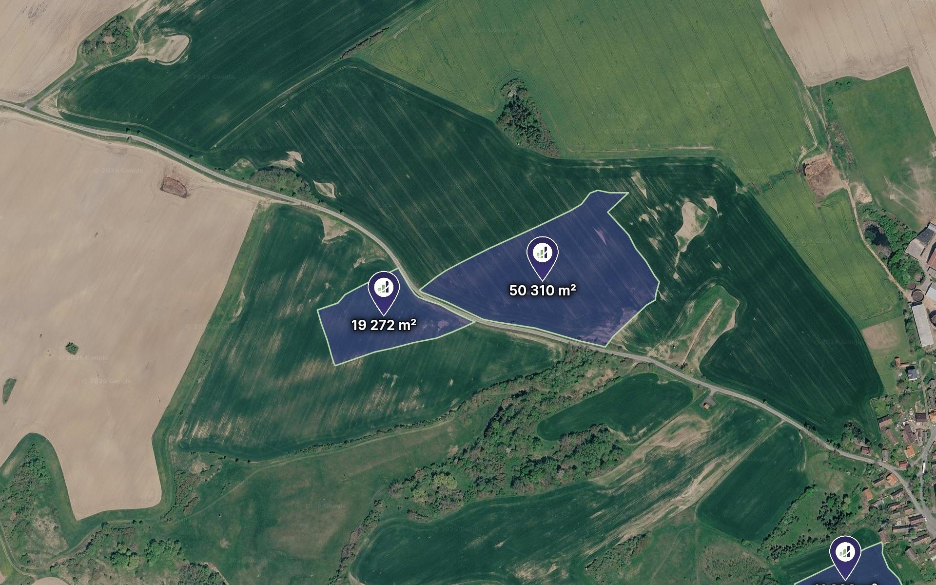 Prodej zemědělský pozemek - Spálené Poříčí, 103 229 m² - 2