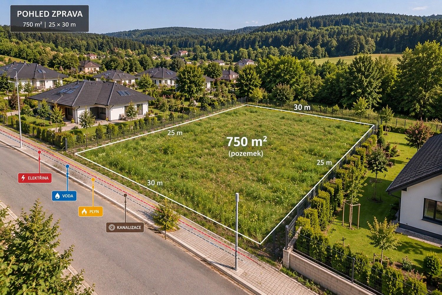 Pozemek pro bydlení · Vilémov, okres Chomutov, Ústecký kraj - 4