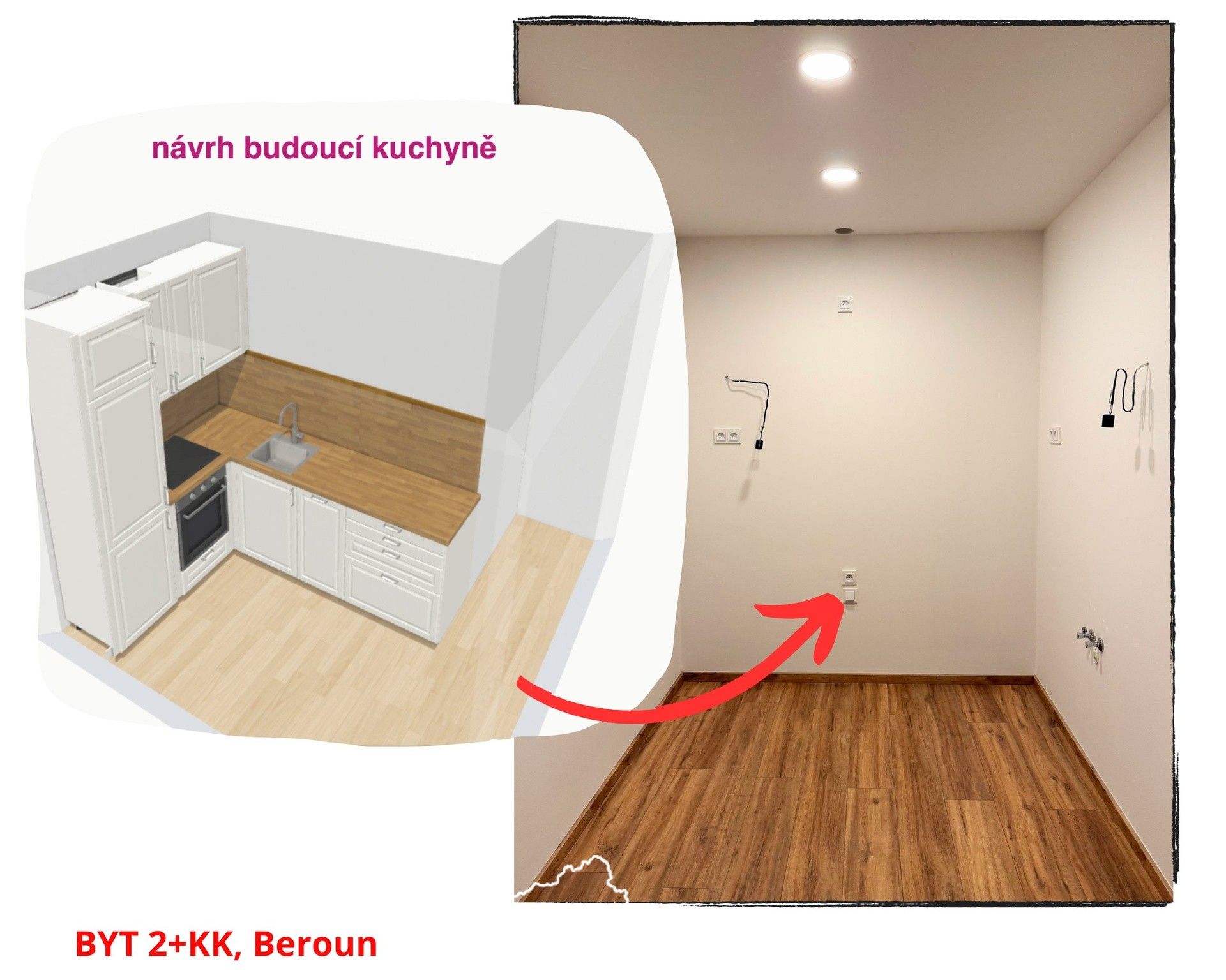 2+kk, Košťálkova, Beroun, 40 m²