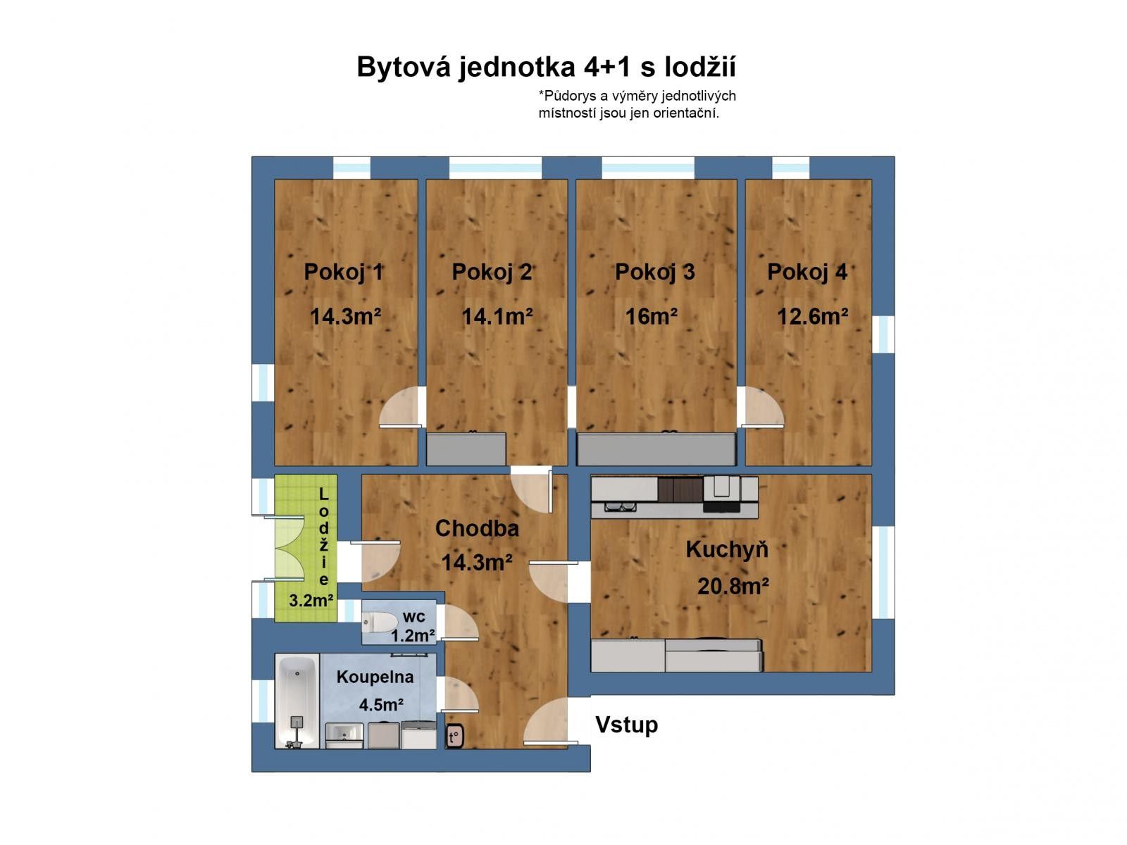 Prodej byt 4+1 - Pod lipkami, Praha, 100 m²