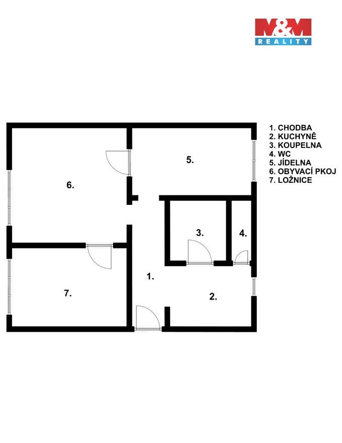 Byt 2+1 · 54 m² · Zahradní, Prachovice - 4
