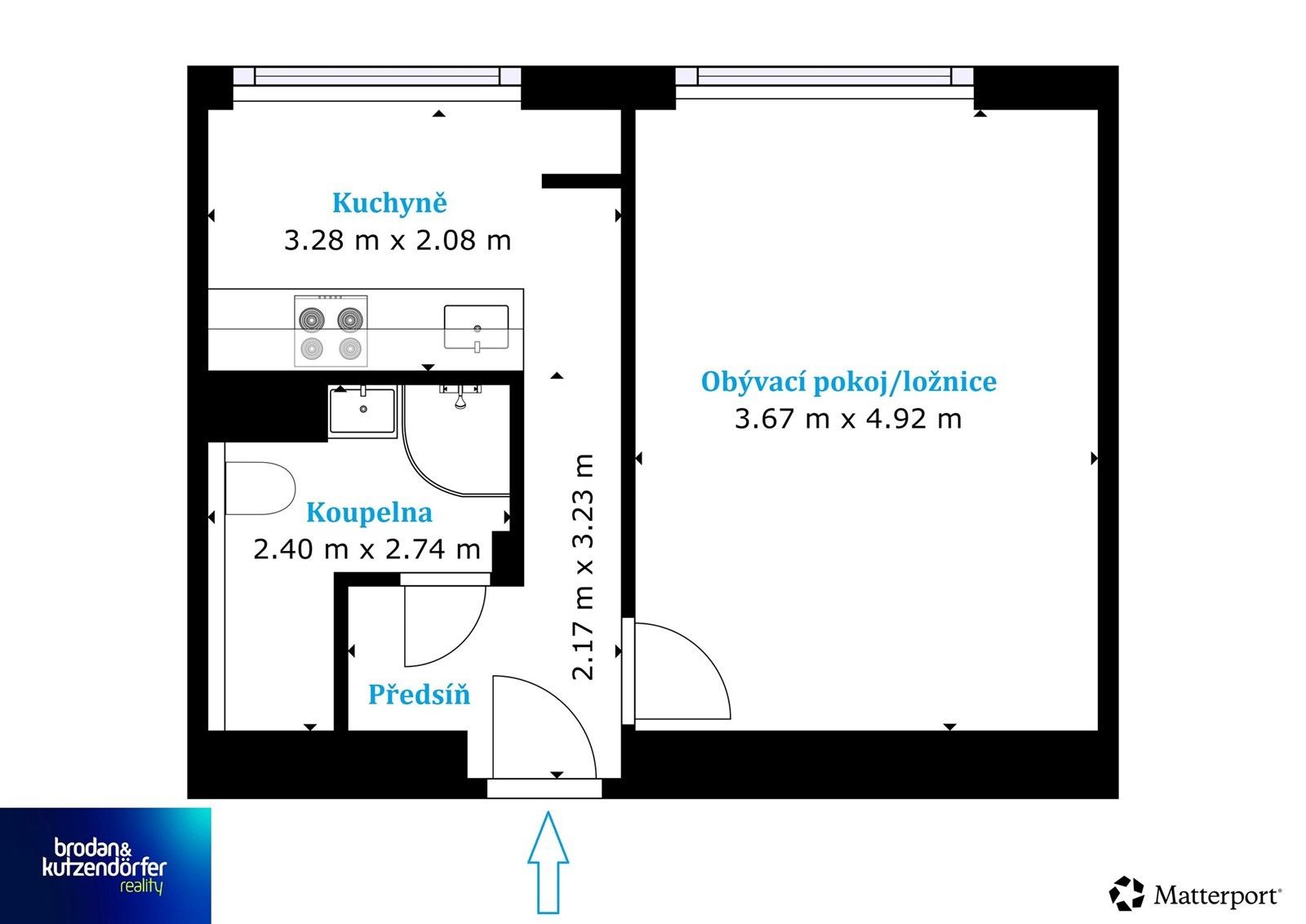 Pronájem byt 1+1 - Josefa Hory, Beroun, 40 m²