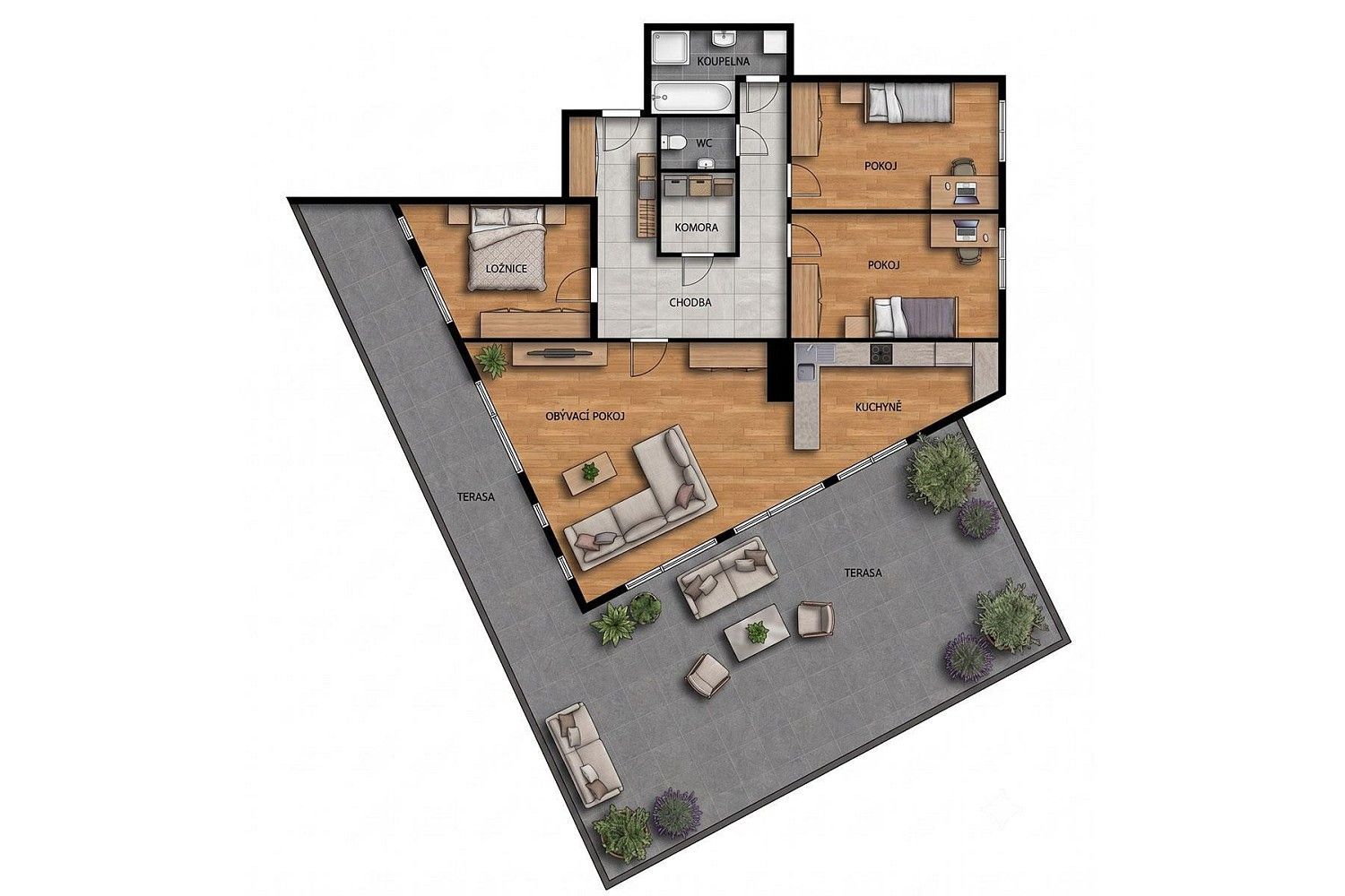 Prodej byt 4+kk - Praha - Troja, okres Praha 8, Hlavní město Praha, 189 m² - 5
