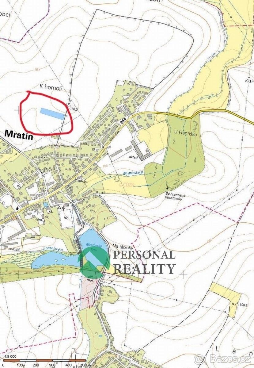 Pozemky pro bydlení, Mratín, 250 63
