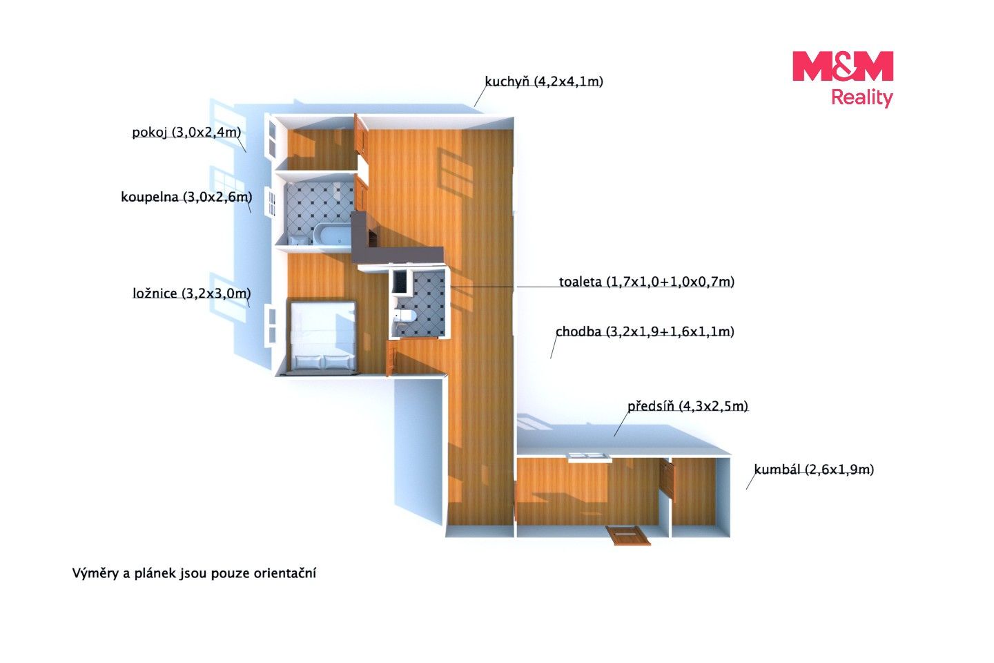 3+kk, Žižkova, Stříbro, 67 m² - 2