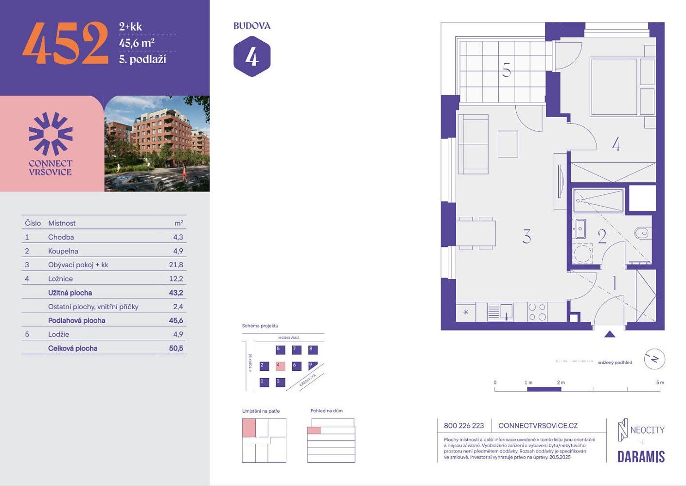 Byt 2+kk · 43 m² · Praha - Vršovice, okres Praha 10, Hlavní město Praha - 4