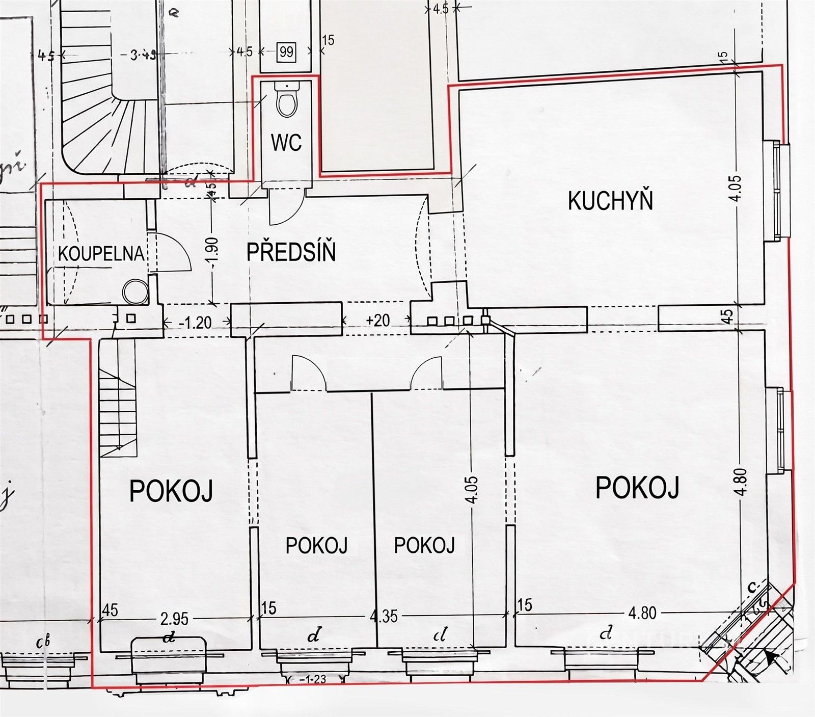 Byt 4+1 · 104 m² · Lípová  , Praha Nové Město - 3