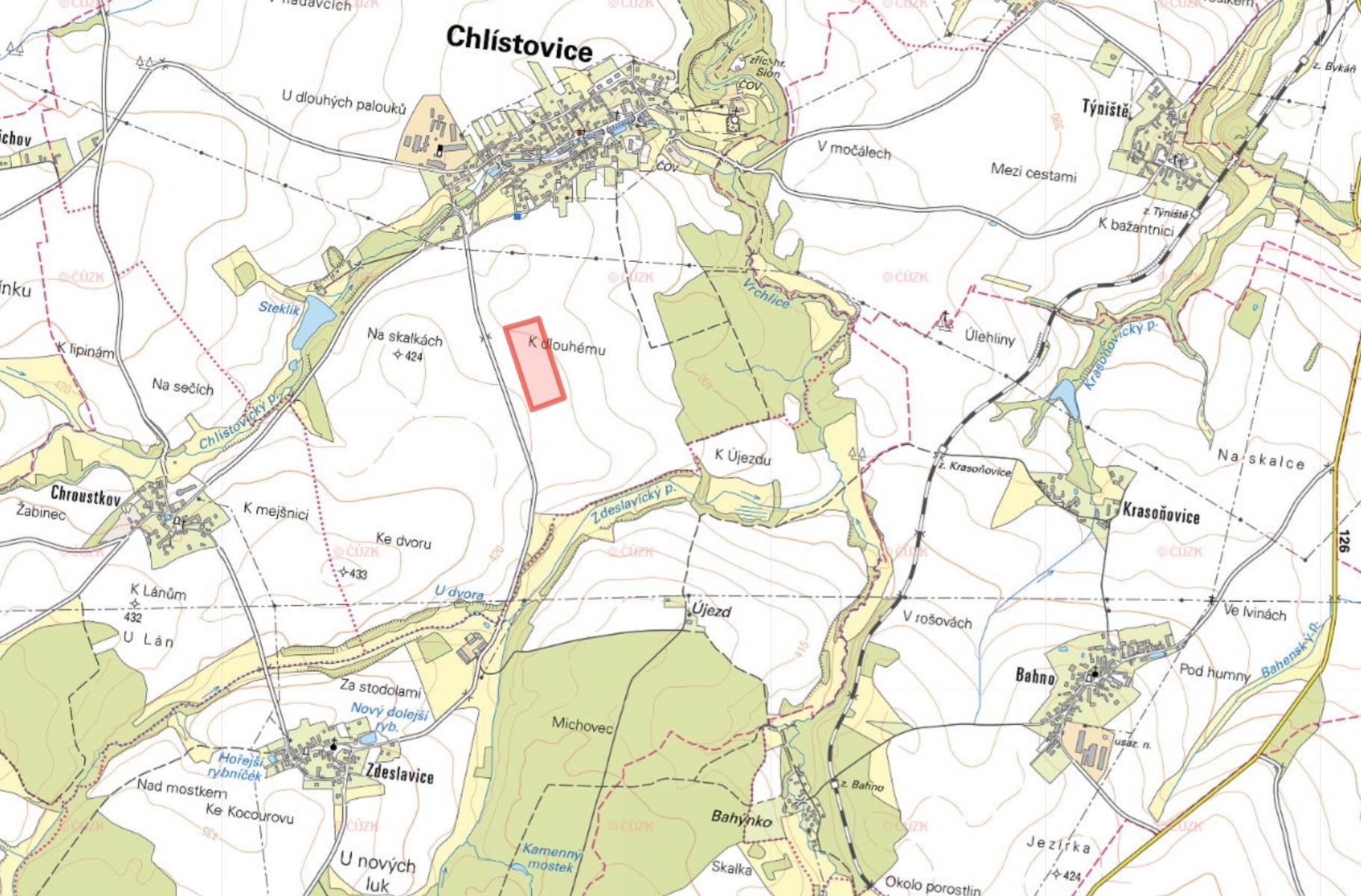 Prodej zemědělský pozemek - Chlístovice