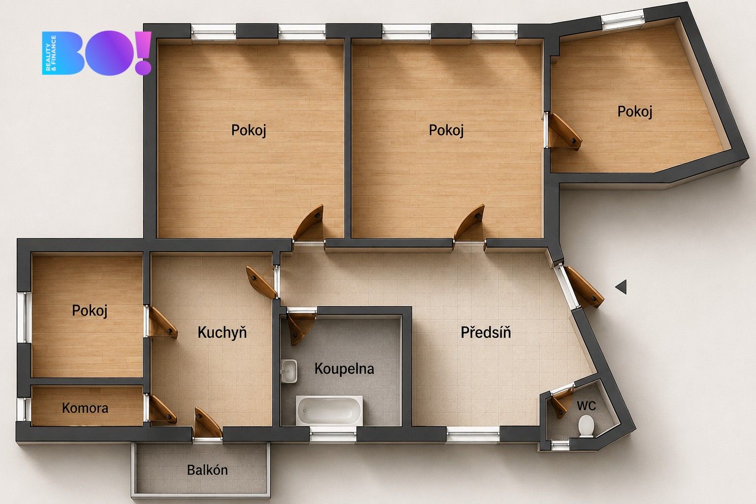 Prodej byt 4+1 - Sovova, Ostrava Vítkovice, 116 m² - 5