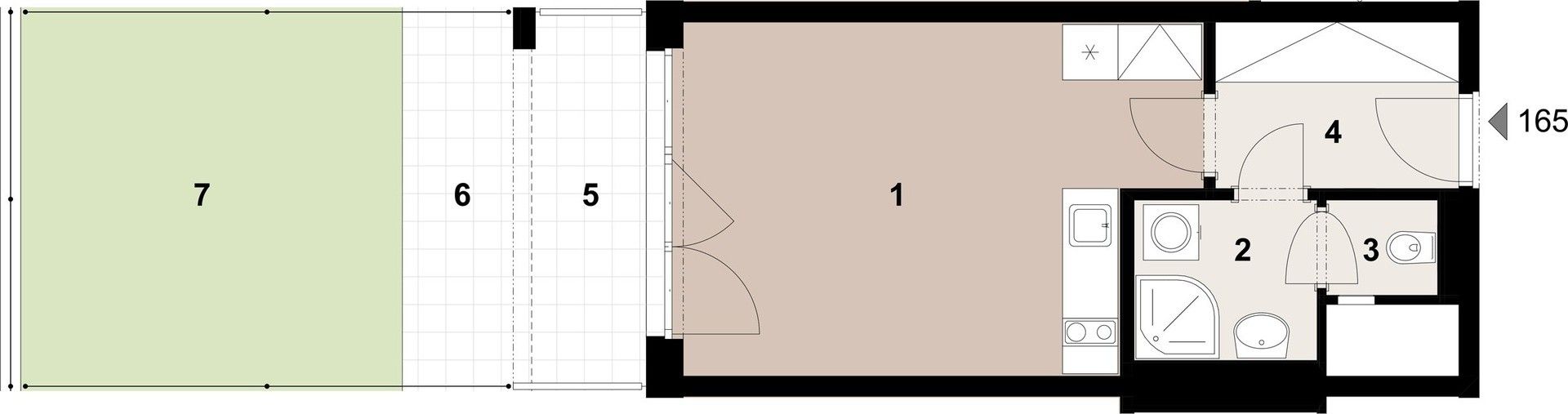 Prodej byt 1+kk - Poděbradská, Praha, 29 m²