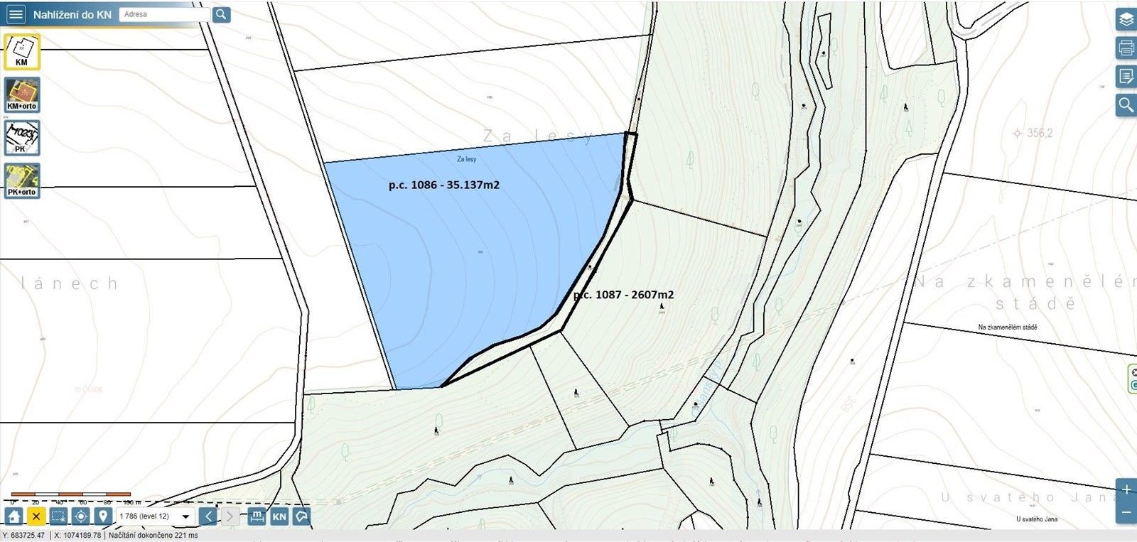 Prodej zemědělský pozemek - Kluky