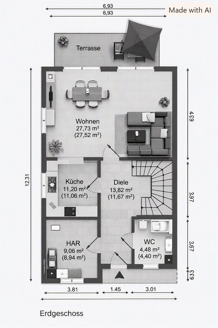 Pronájem rodinný dům - Magdeburg Sachsen-Anhalt 39110, 135 m² - 5