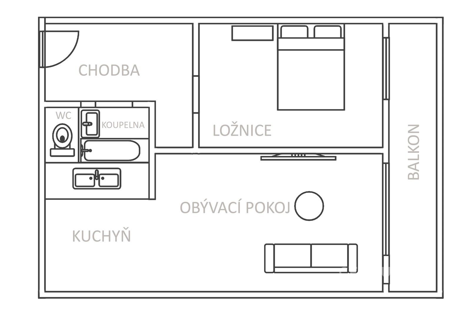 Byt 2+kk · 49 m² · Bezejmenná 256, Bílina Pražské Předměstí - 3