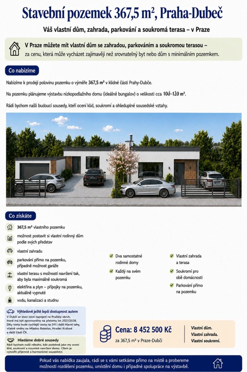 Pozemek pro bydlení, 368 m²