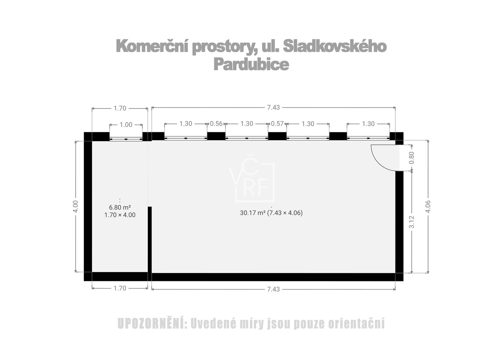Kancelář · 37 m² · třída Míru 95, Pardubice Zelené Předměstí - 4