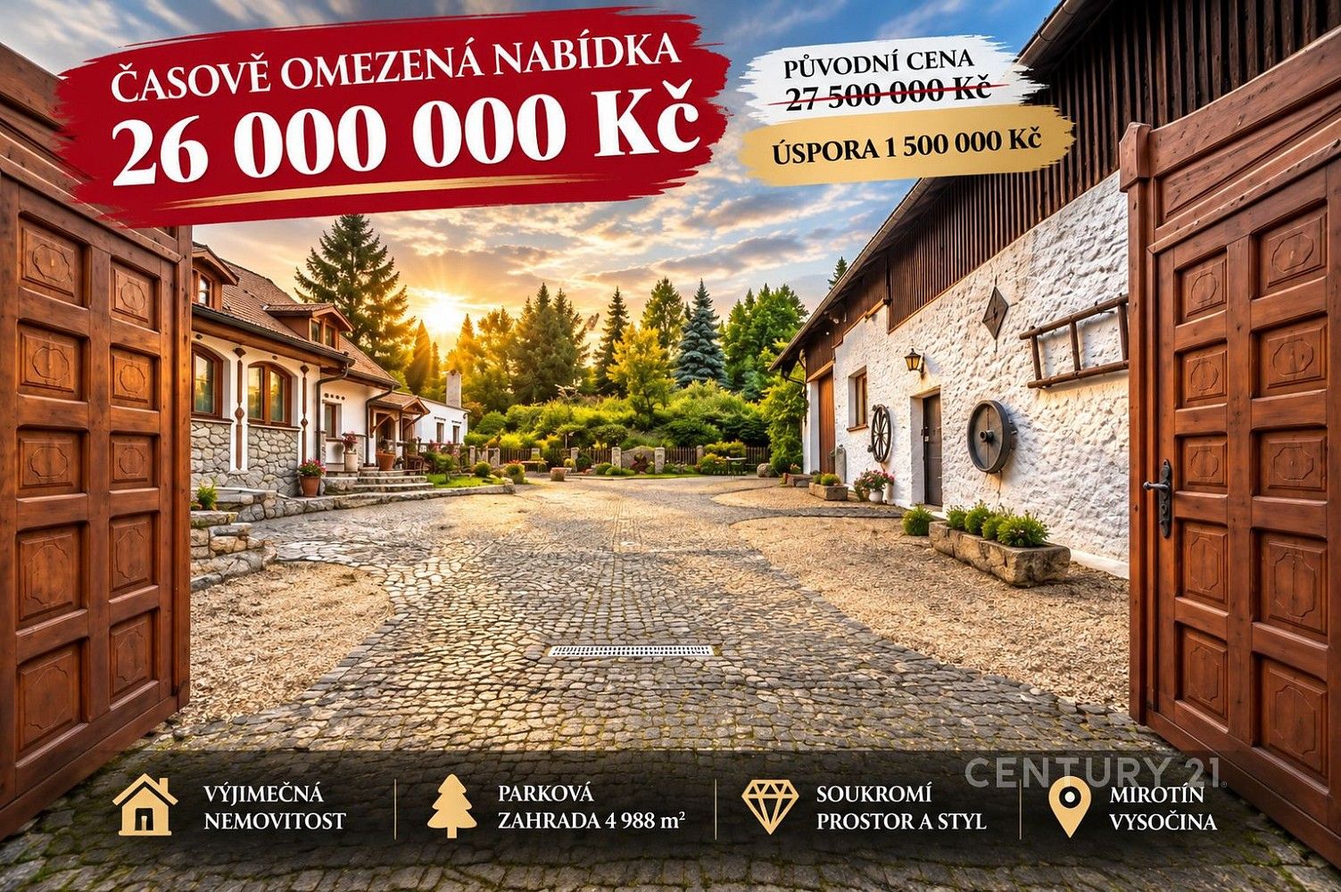 Chalupy, Mnich - Mirotín, okres Pelhřimov, 663 m² - 1