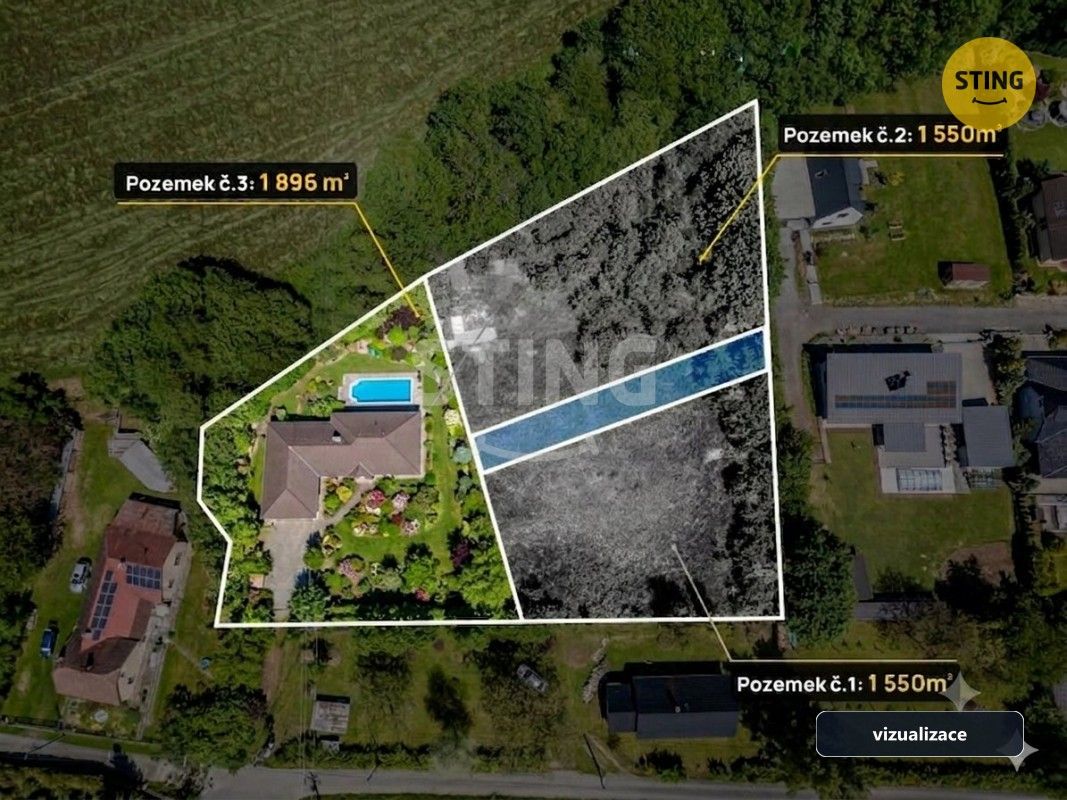 Pozemky pro bydlení, Palkovice, 1 896 m² - 1