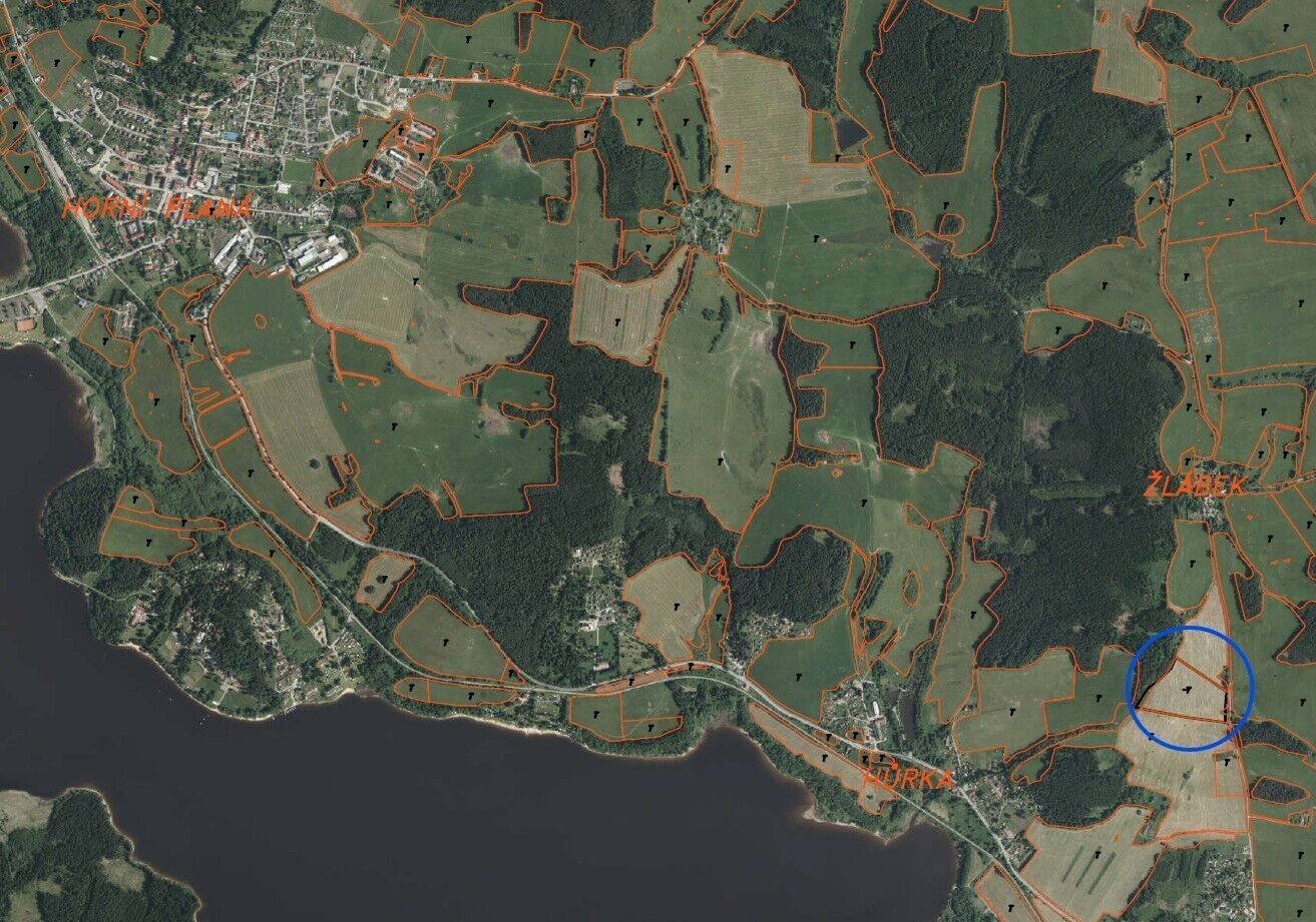 Prodej pozemek - Horní Planá Žlábek, 47 764 m² - 5